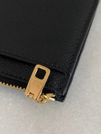 Dolce & Gabbana Black Dauphine Large Card Holder-Card Holder-Dolce & Gabbana-The Closet Egypt