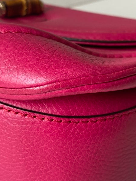 Gucci Pink Bamboo Top Handle Bag-handbag-Gucci-The Closet Egypt