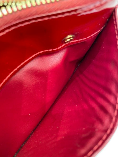 Louis Vuitton Red Vernice Card Holder-Card Holder-Louis Vuitton-The Closet Egypt