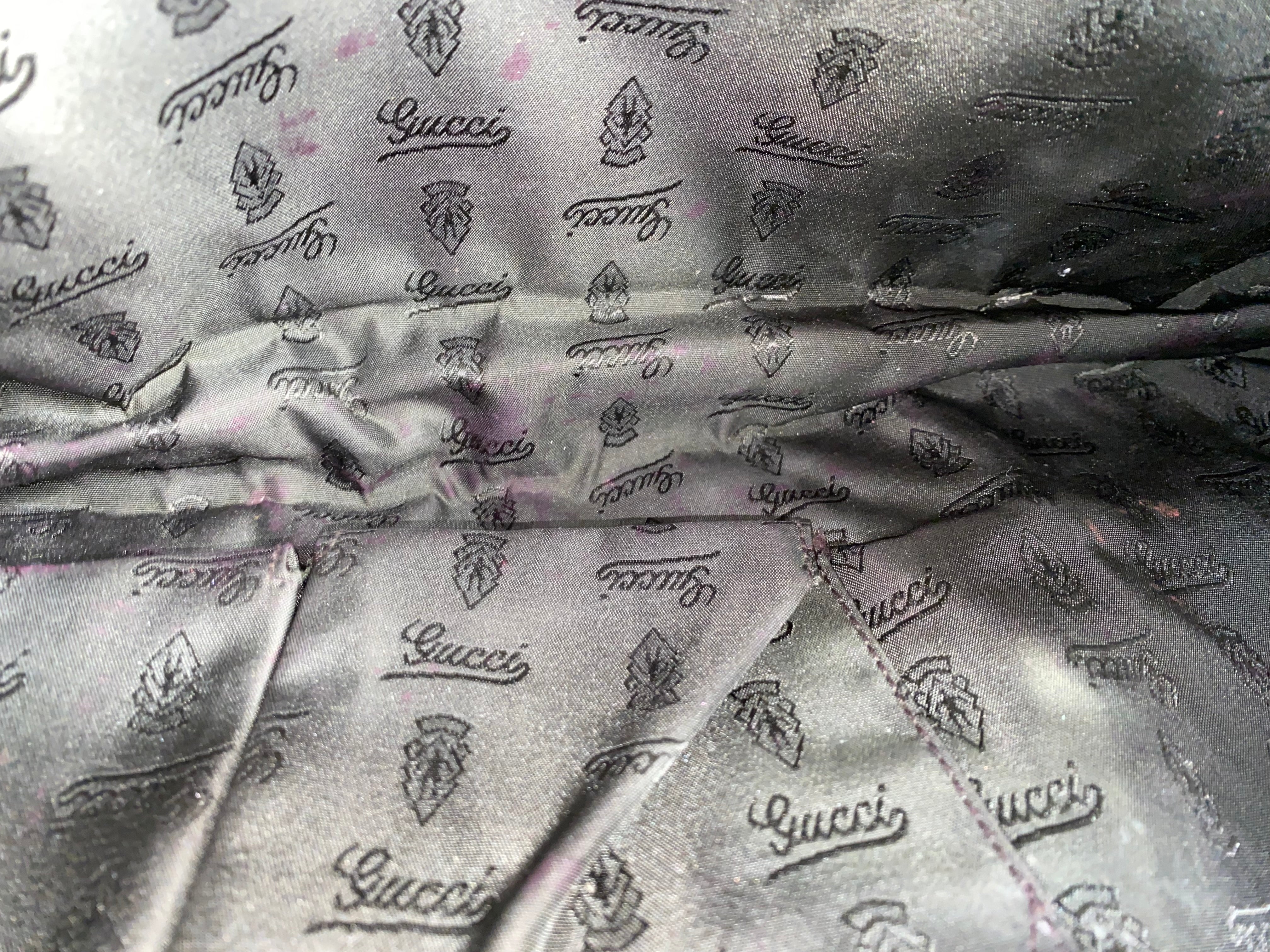 Gucci Brown GG Crystal Hysteria Zip Clutch-Clutch-Gucci-The Closet Egypt