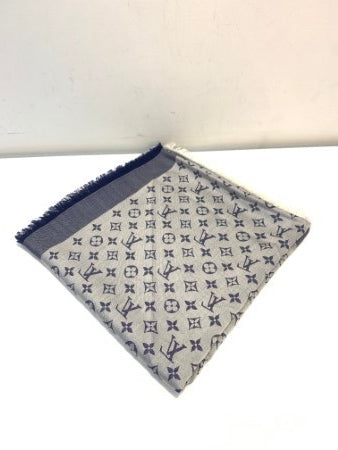 Louis Vuitton Bicolor Monogram Denim Square Shawl-Shawl-Louis Vuitton-The Closet Egypt