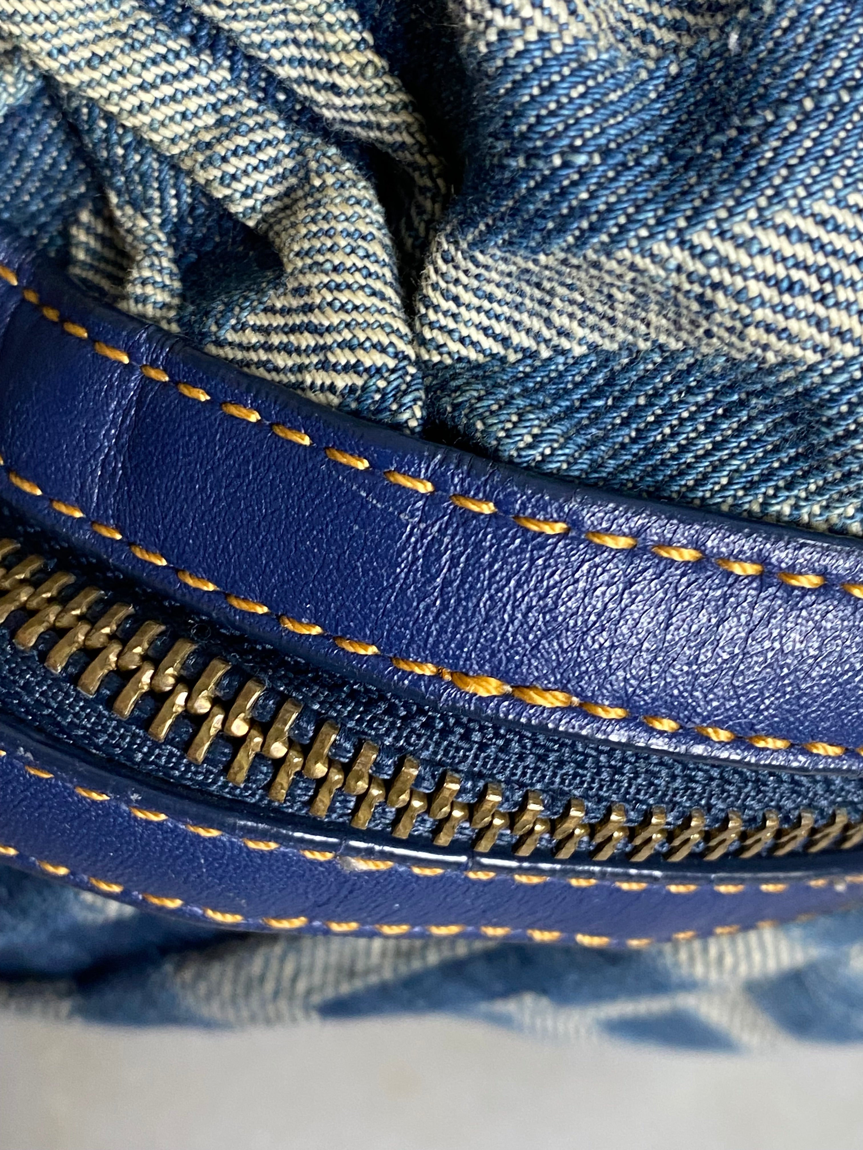 Givenchy Blue Denim Print Shoulder Bag-handbag-Givenchy-The Closet Egypt