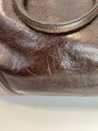 Prada Brown Vittello Shine Tote Large Bag-handbag-Prada-The Closet Egypt