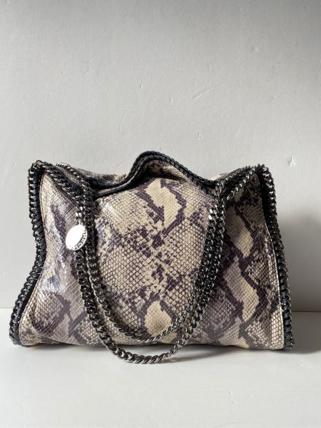 Stella Mccartney Bicolor ECO Python Falabella Tote Bag-handbag-Stella Mccartney-The Closet Egypt