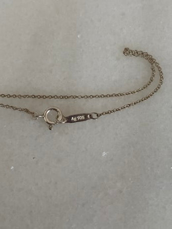 Tiffany & Co Silver Mini Necklace W/ 2 Hearts-Necklaces-Tiffany & Co-The Closet Egypt