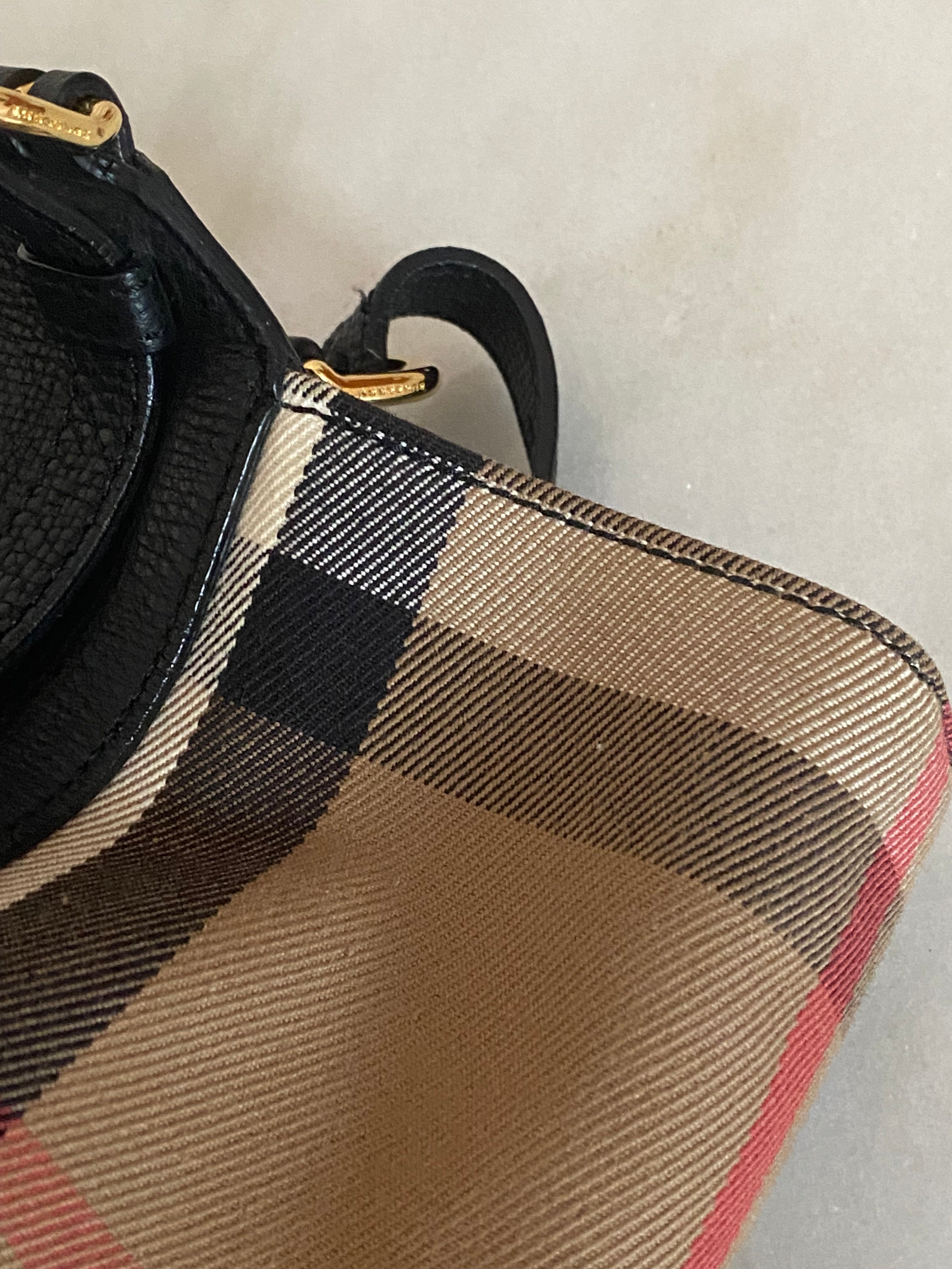 Burberry House Check Black Canterbury Shoulder Bag-handbag-Burberry-The Closet Egypt