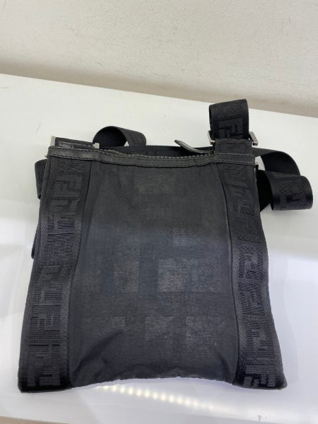 Fendi Black Zucca Nylon Crossbody Bag-handbag-Fendi-The Closet Egypt
