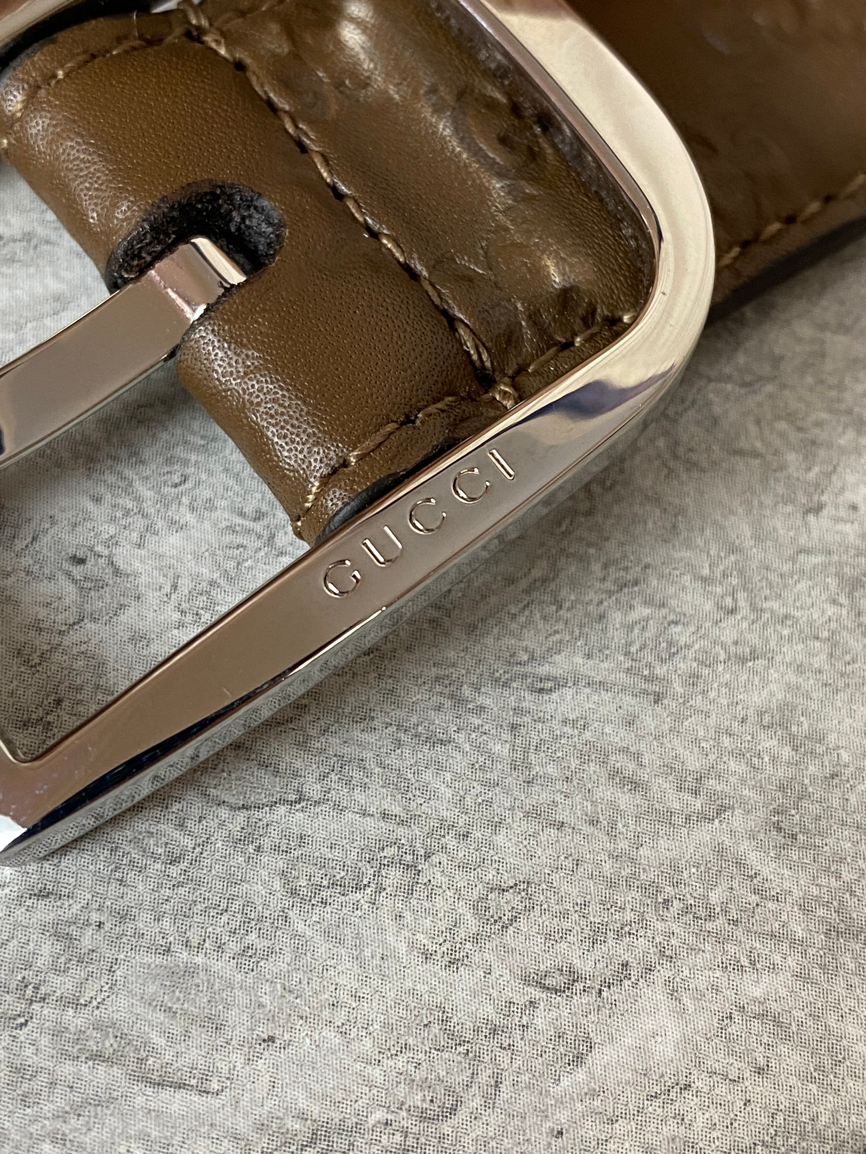 Gucci Brown GG Belt 38-Belt-Gucci-The Closet Egypt
