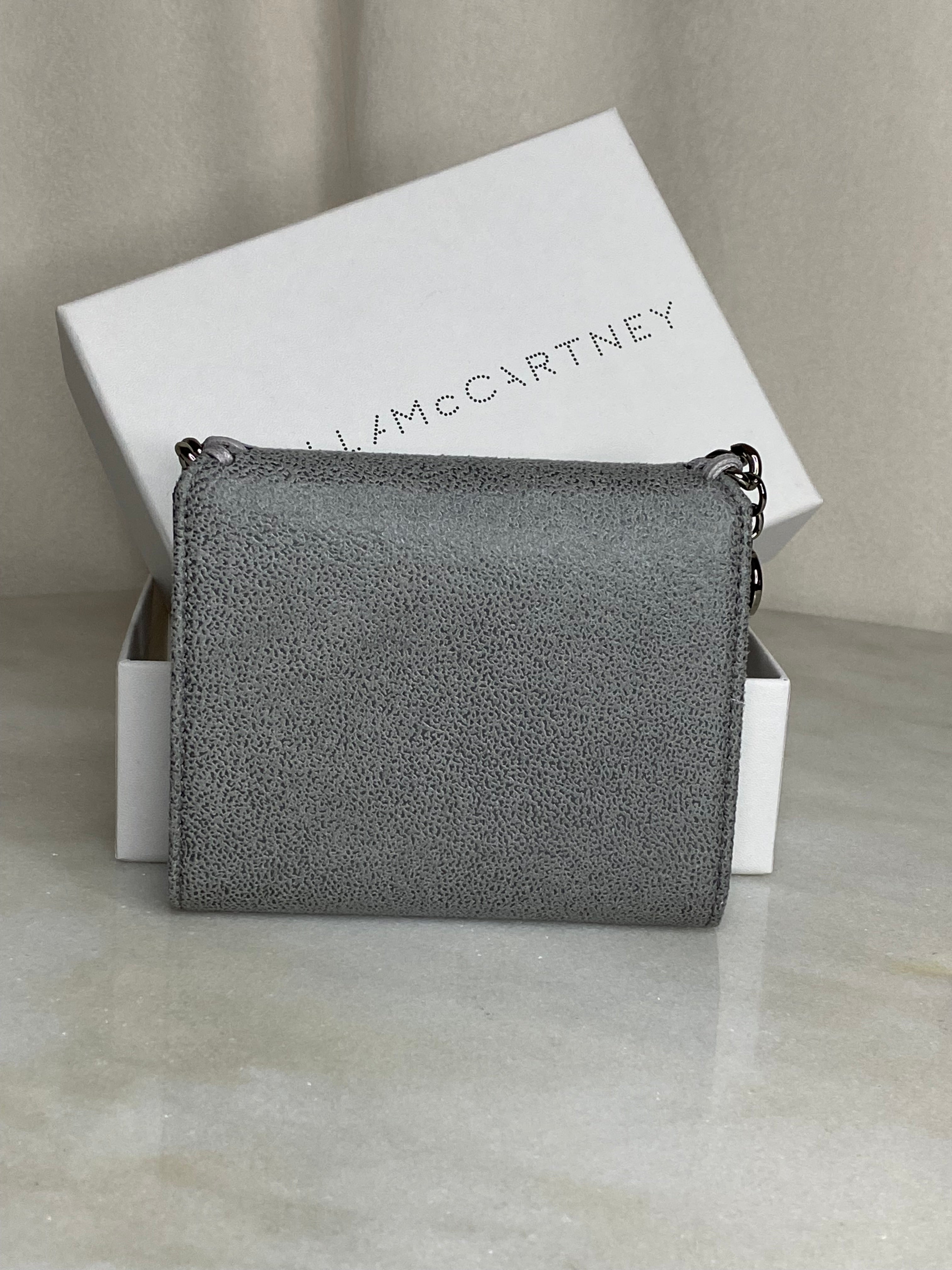 Stella Mccartney Grey Falabella Small Wallet-wallet-Stella Mccartney-The Closet Egypt