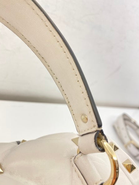Valentino White VLTN Spike Rockstud Bag-handbag-Valentino-The Closet Egypt