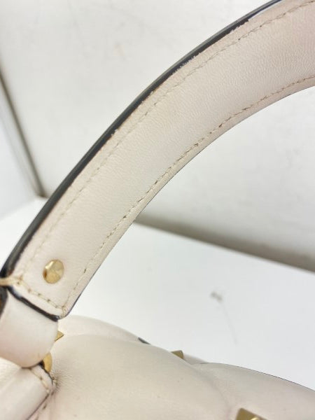 Valentino White VLTN Spike Rockstud Bag-handbag-Valentino-The Closet Egypt