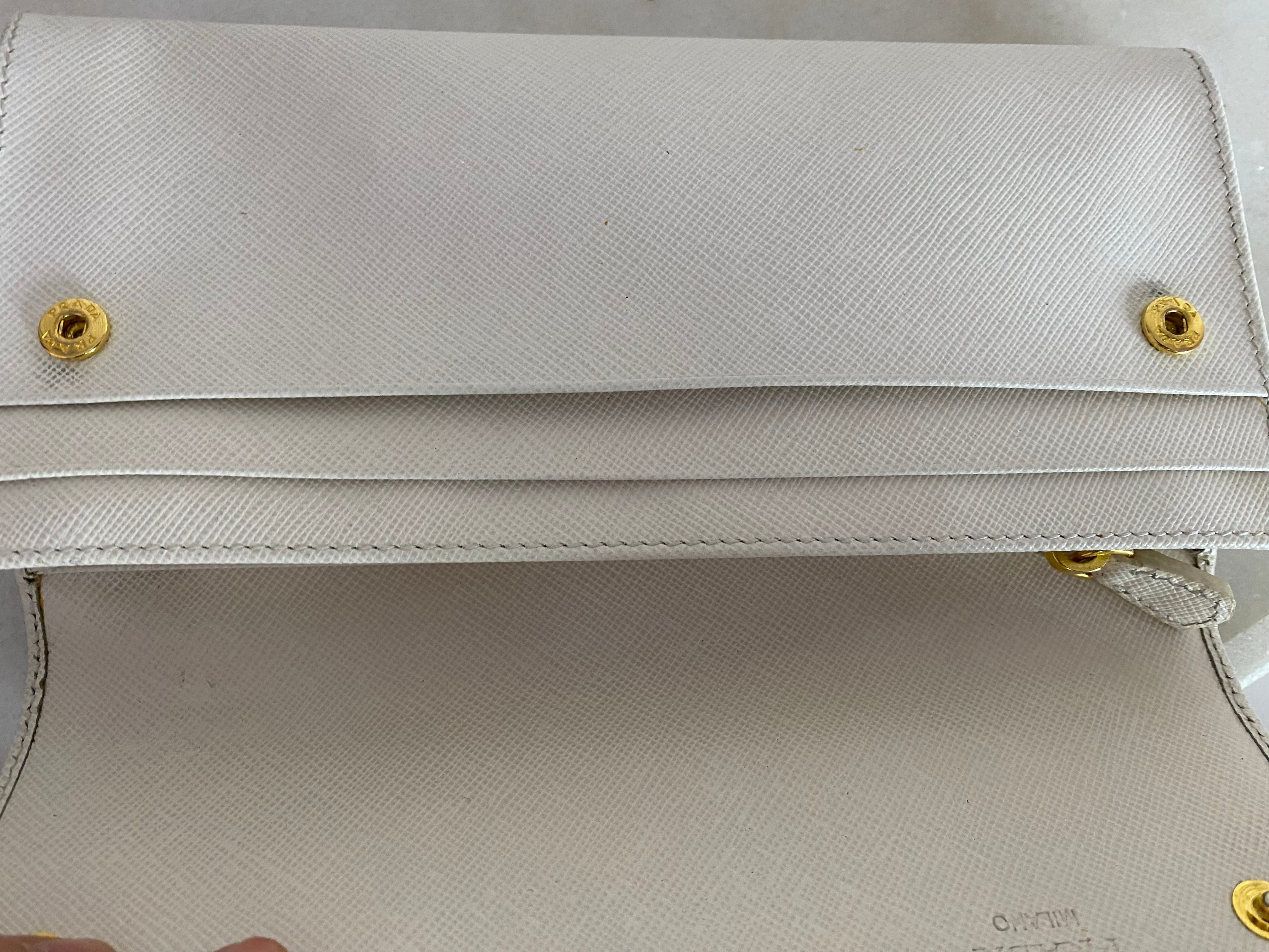 Prada White WOC-wallet-Prada-The Closet Egypt