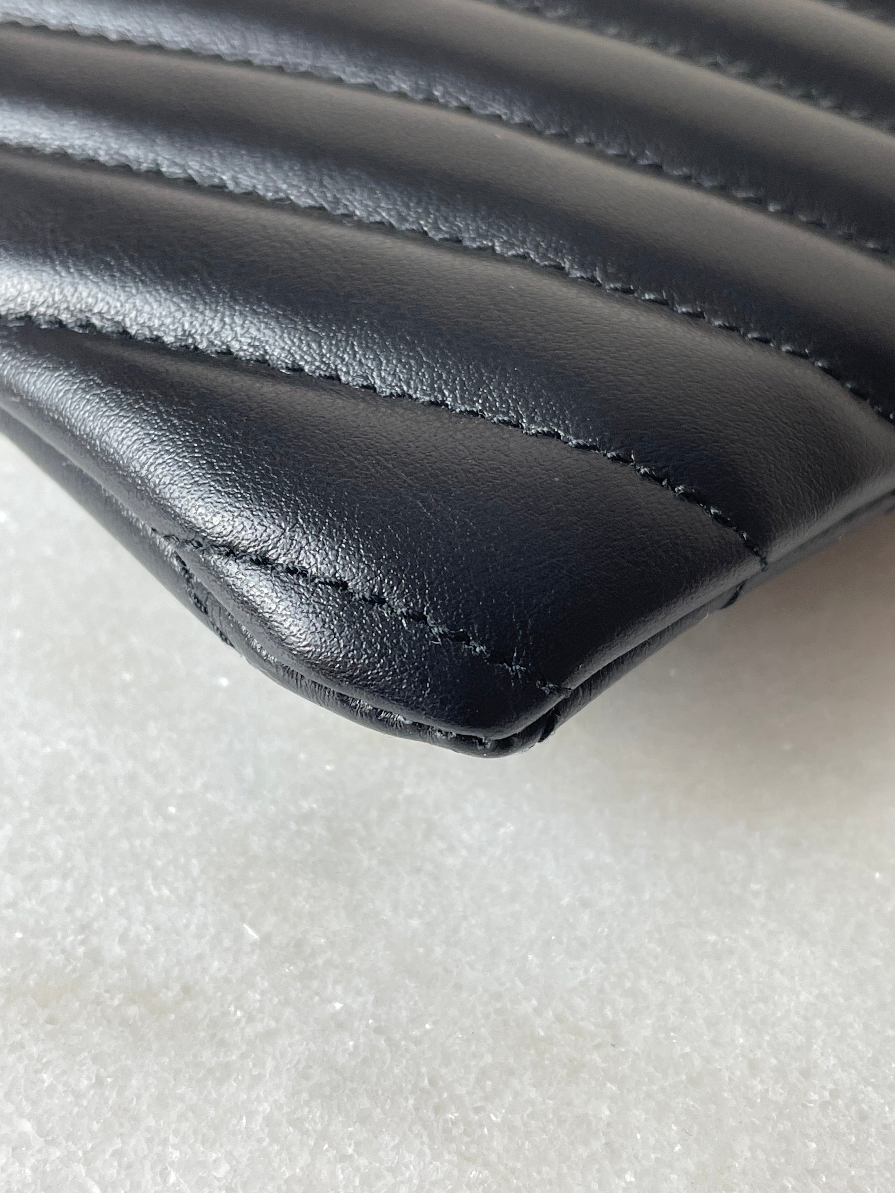 YSL Black Cassandre Classic Clutch