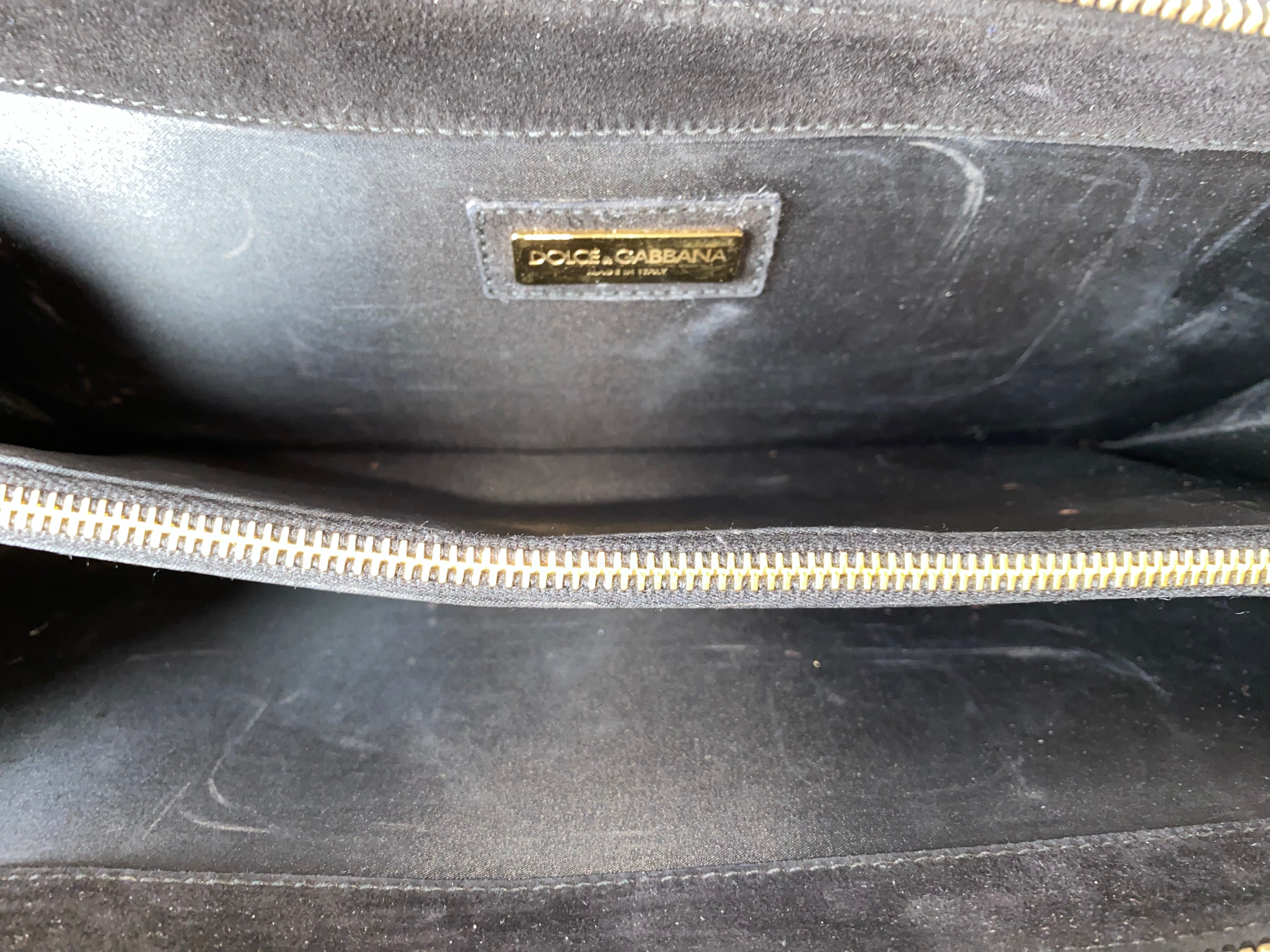 Dolce & Gabbana Leopard Black Fabric Clutch-Clutch-Dolce & Gabbana-The Closet Egypt