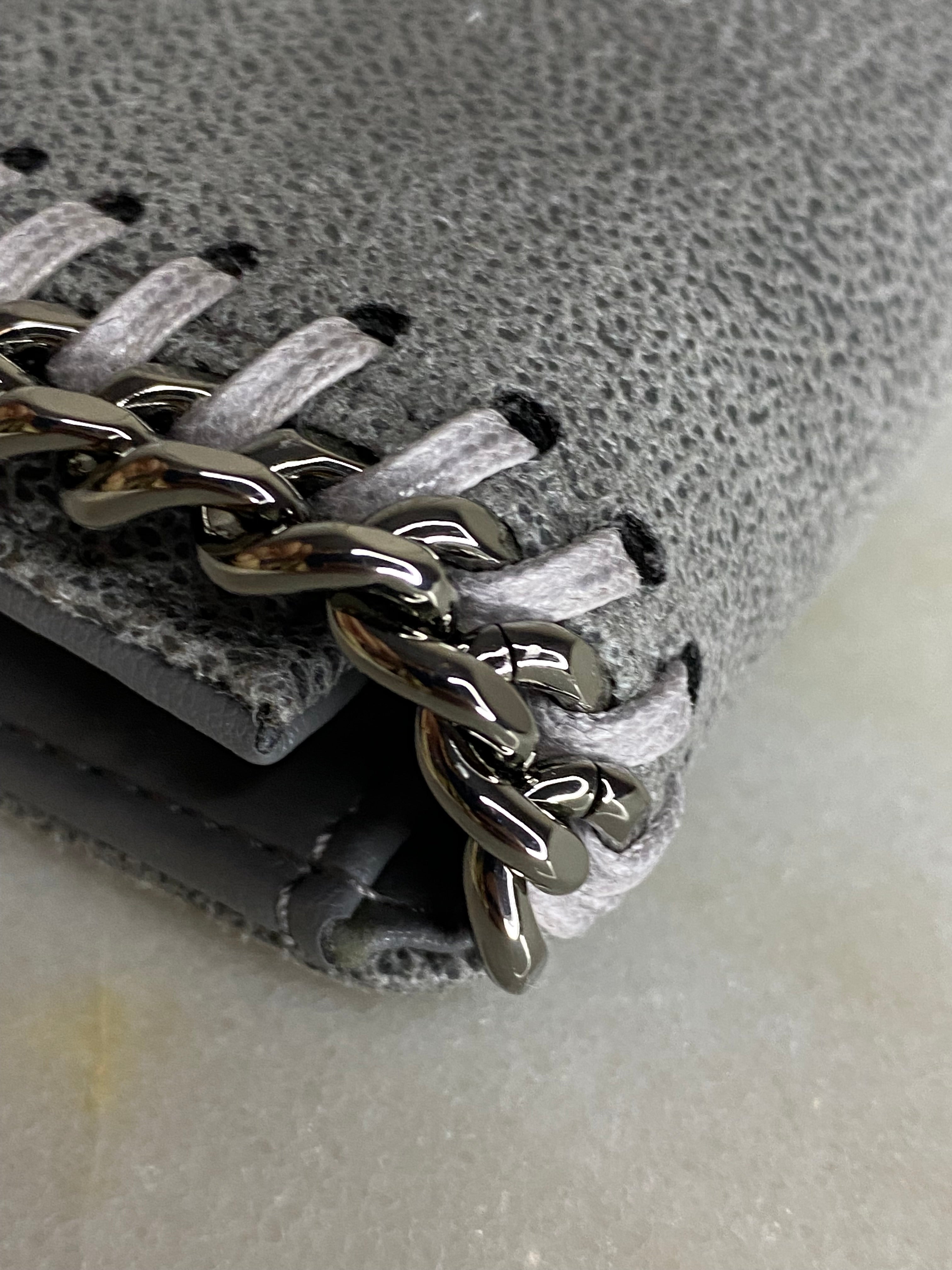 Stella Mccartney Grey Falabella Small Wallet-wallet-Stella Mccartney-The Closet Egypt