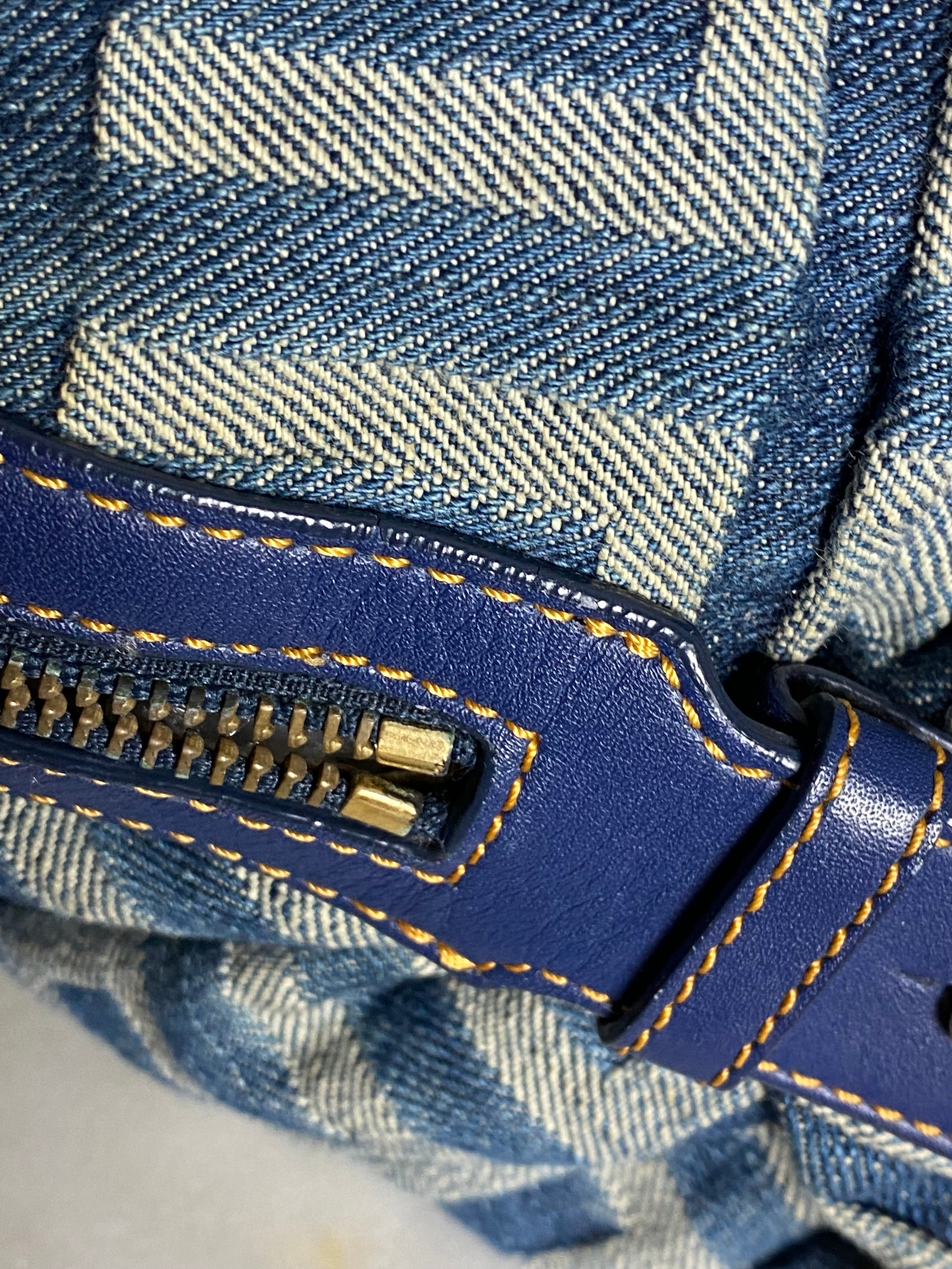 Givenchy Blue Denim Print Shoulder Bag-handbag-Givenchy-The Closet Egypt