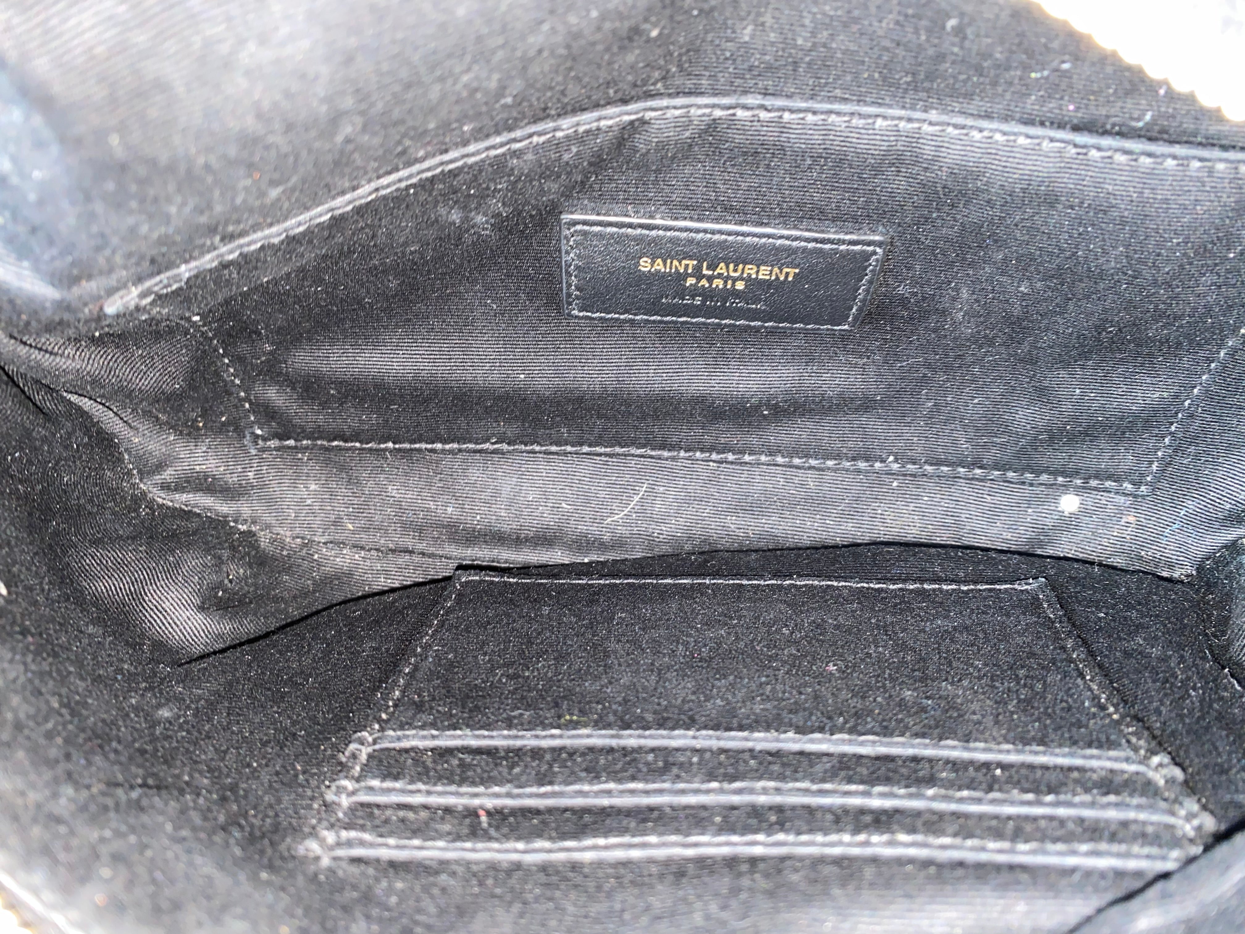 YSL Black Waist Bag