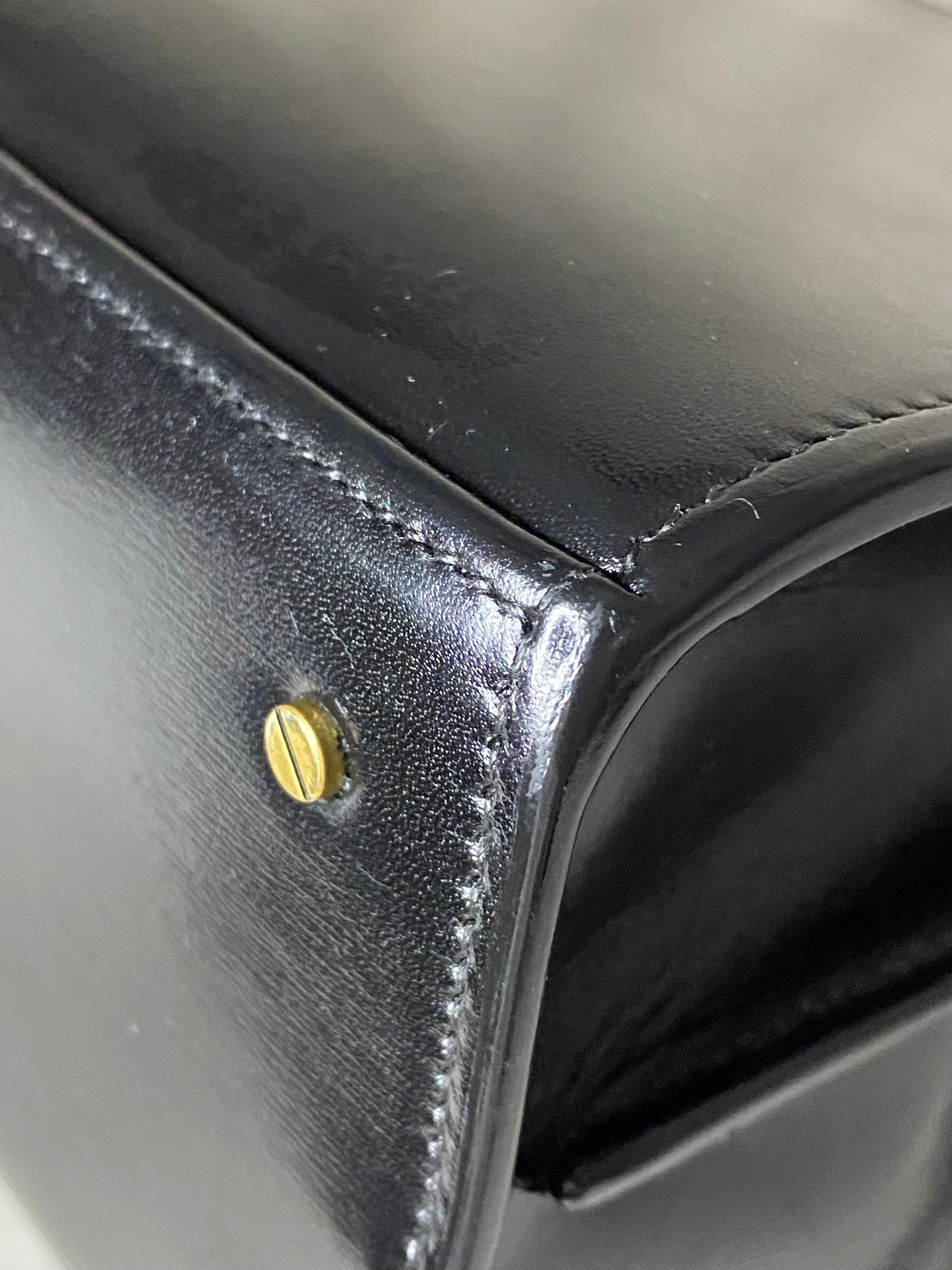 YSL Black Cassandra Top Handle Bag-handbag-YSL-The Closet Egypt