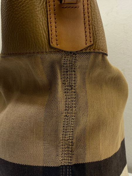 Burberry Brown Haymarket Bucket Bag-handbag-Burberry-The Closet Egypt