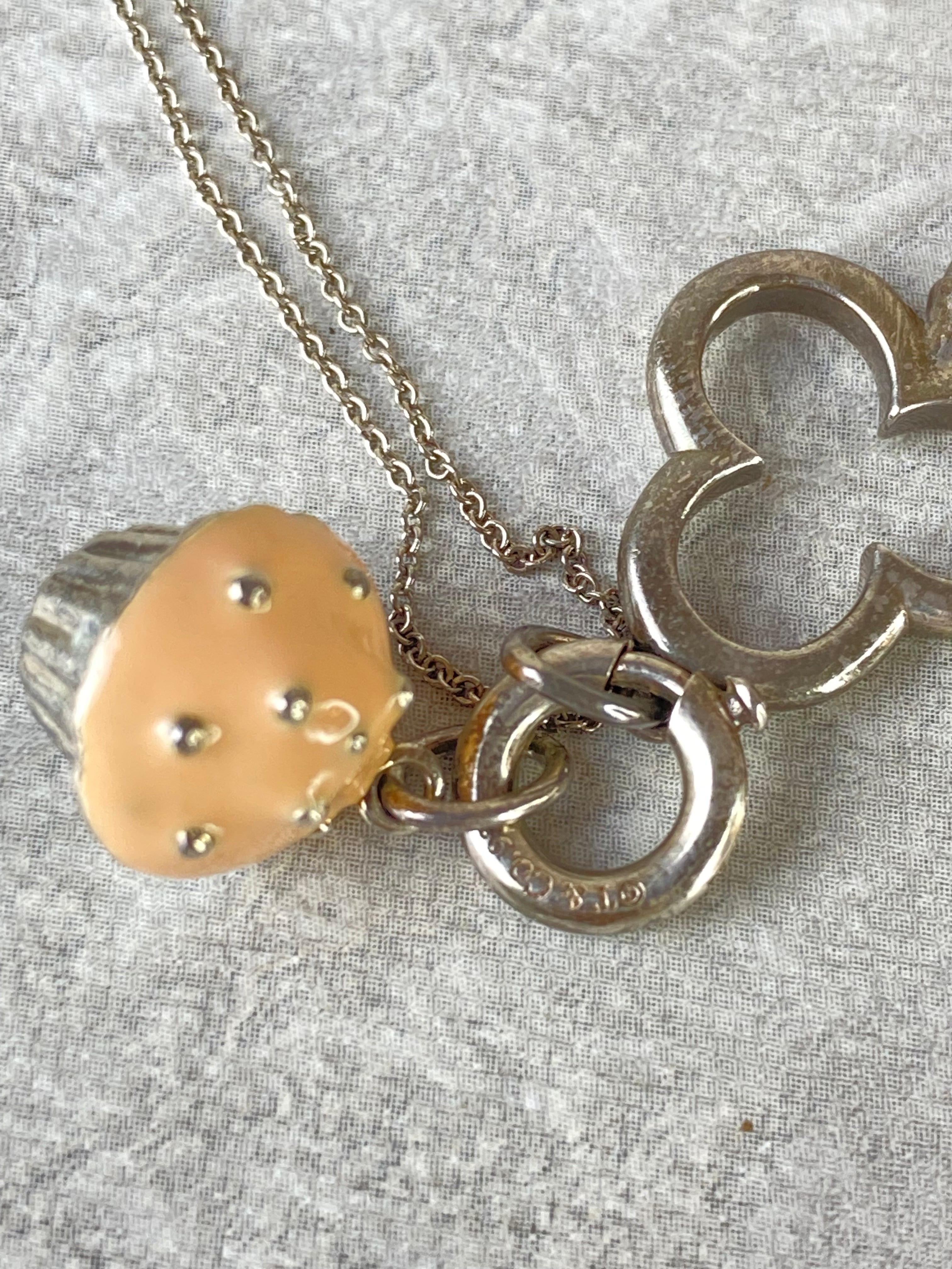 Tiffany & Co. Silver Key Necklace w/ Toy Cupcake-Necklaces-Tiffany & Co-The Closet Egypt