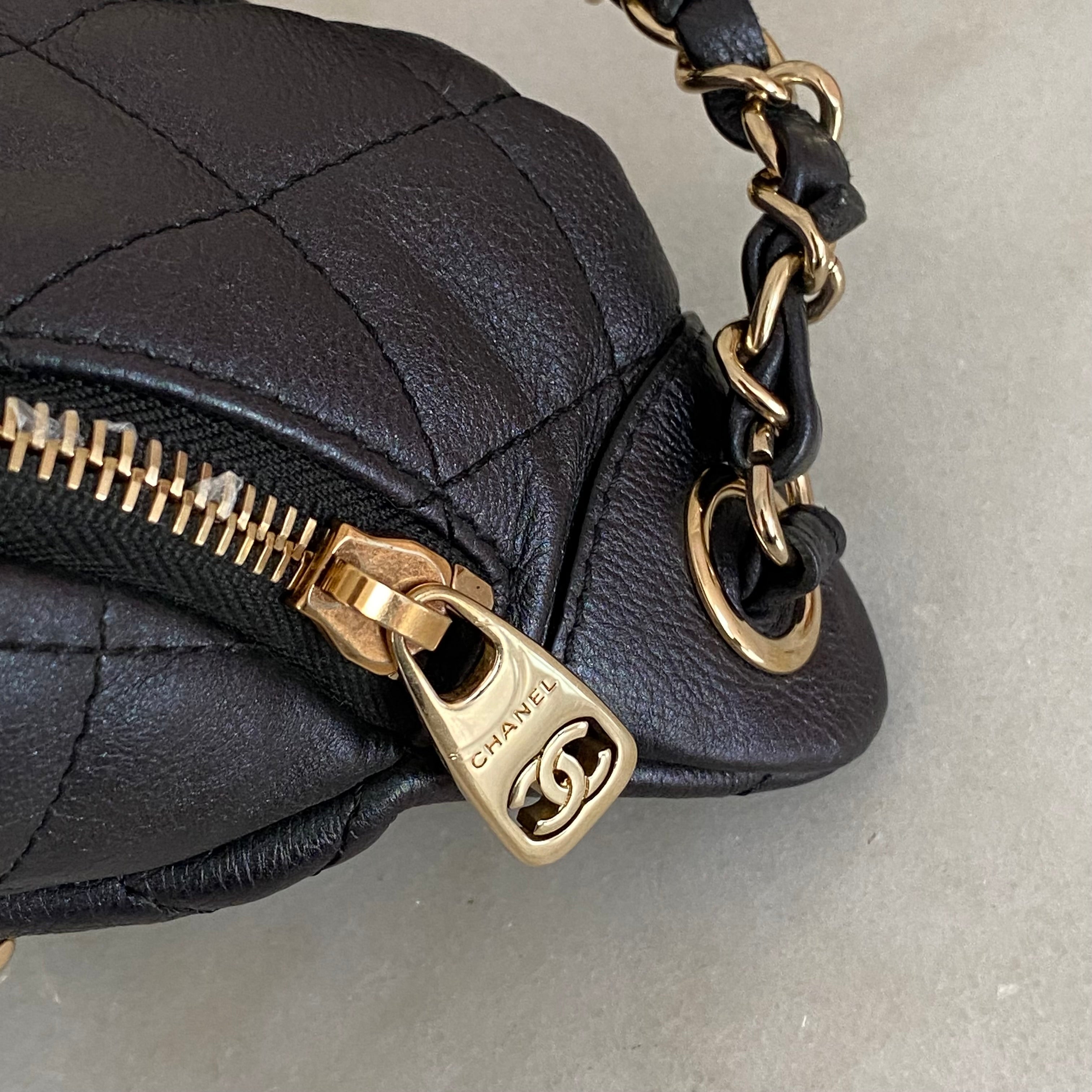 Chanel Navy Blue Fanny Pack Oxide Waist Bag-Waist Bag-Chanel-The Closet Egypt