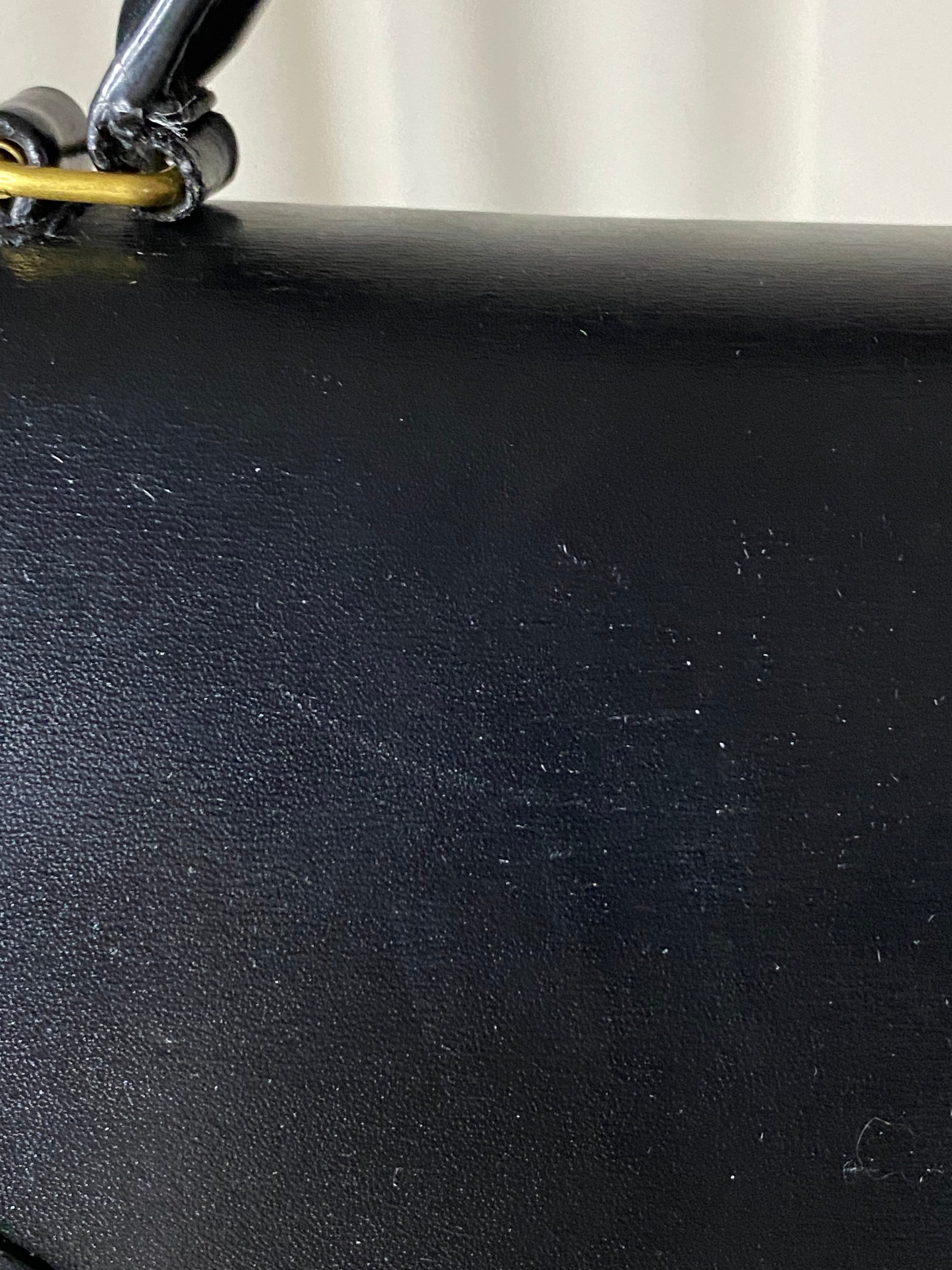 YSL Black Cassandra Top Handle Bag-handbag-YSL-The Closet Egypt