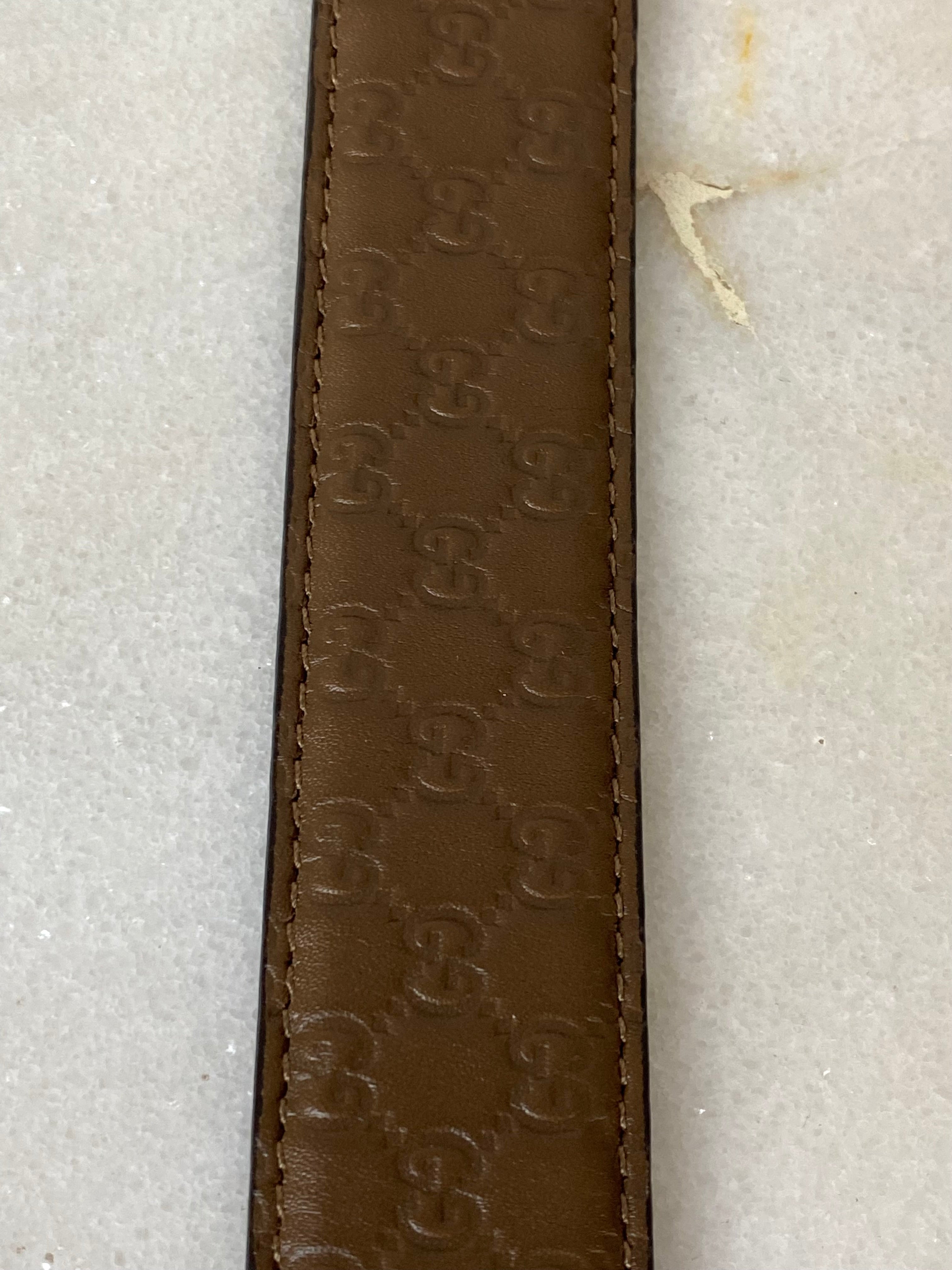 Gucci Brown GG Belt 38-Belt-Gucci-The Closet Egypt