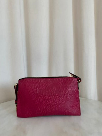 Burberry Hot Pink Grained Crossbody Bag-handbag-Burberry-The Closet Egypt
