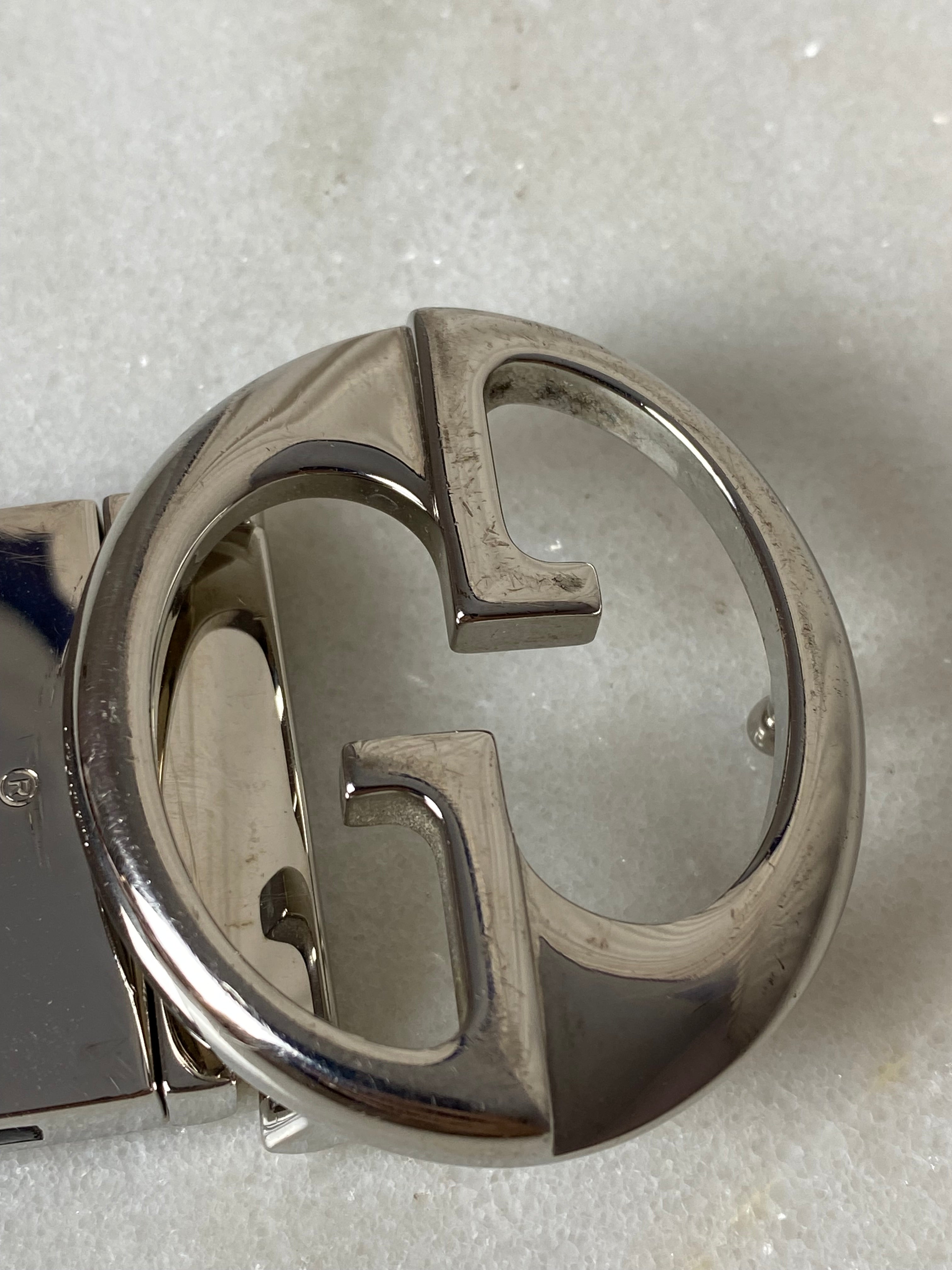 Gucci Black GG Reversible Belt 32-Belt-Gucci-The Closet Egypt