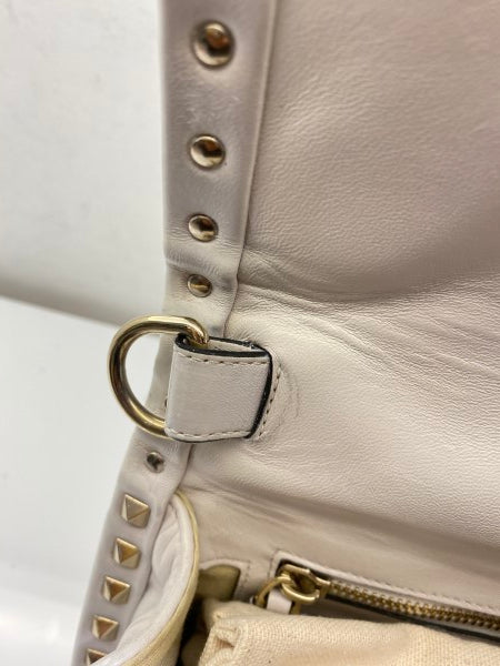 Valentino White VLTN Spike Rockstud Bag-handbag-Valentino-The Closet Egypt