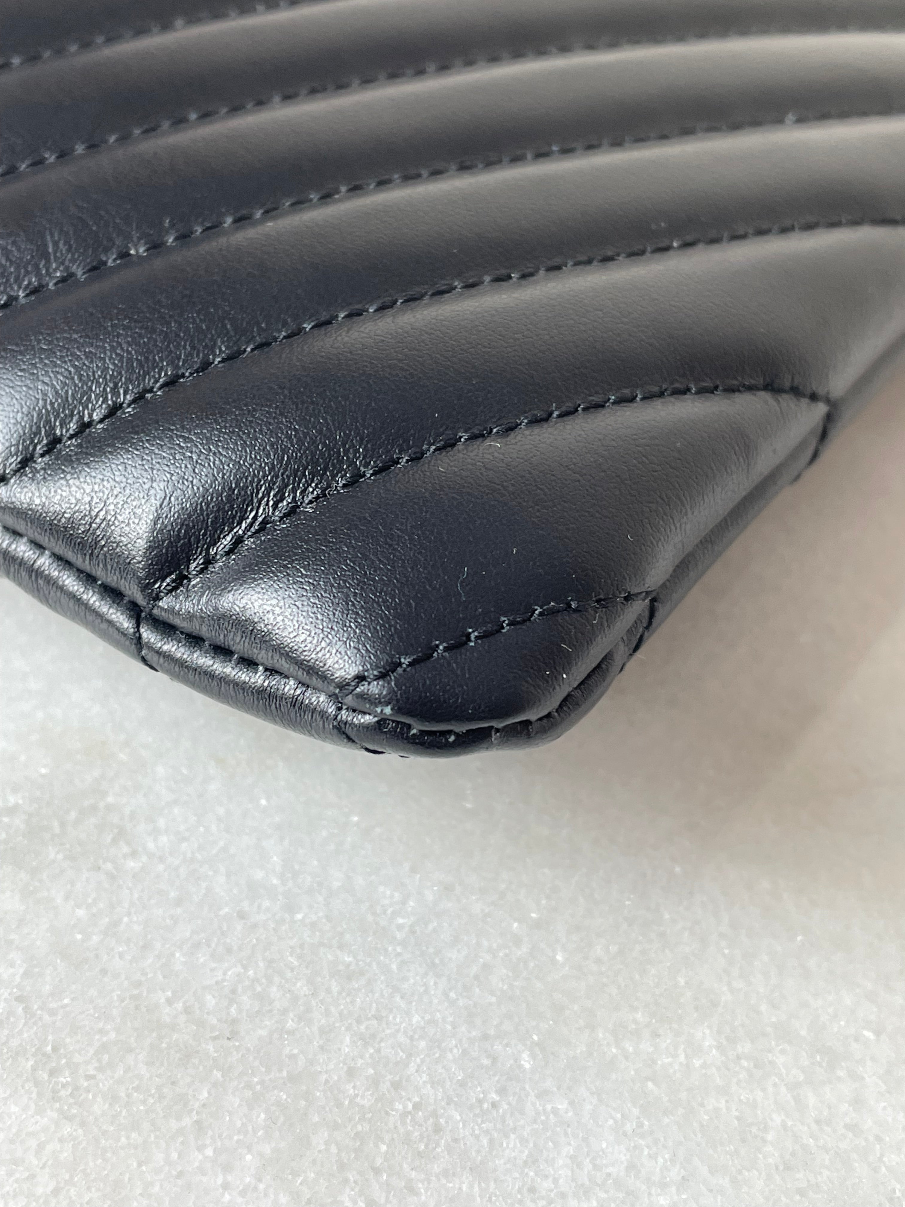 YSL Black Cassandre Classic Clutch