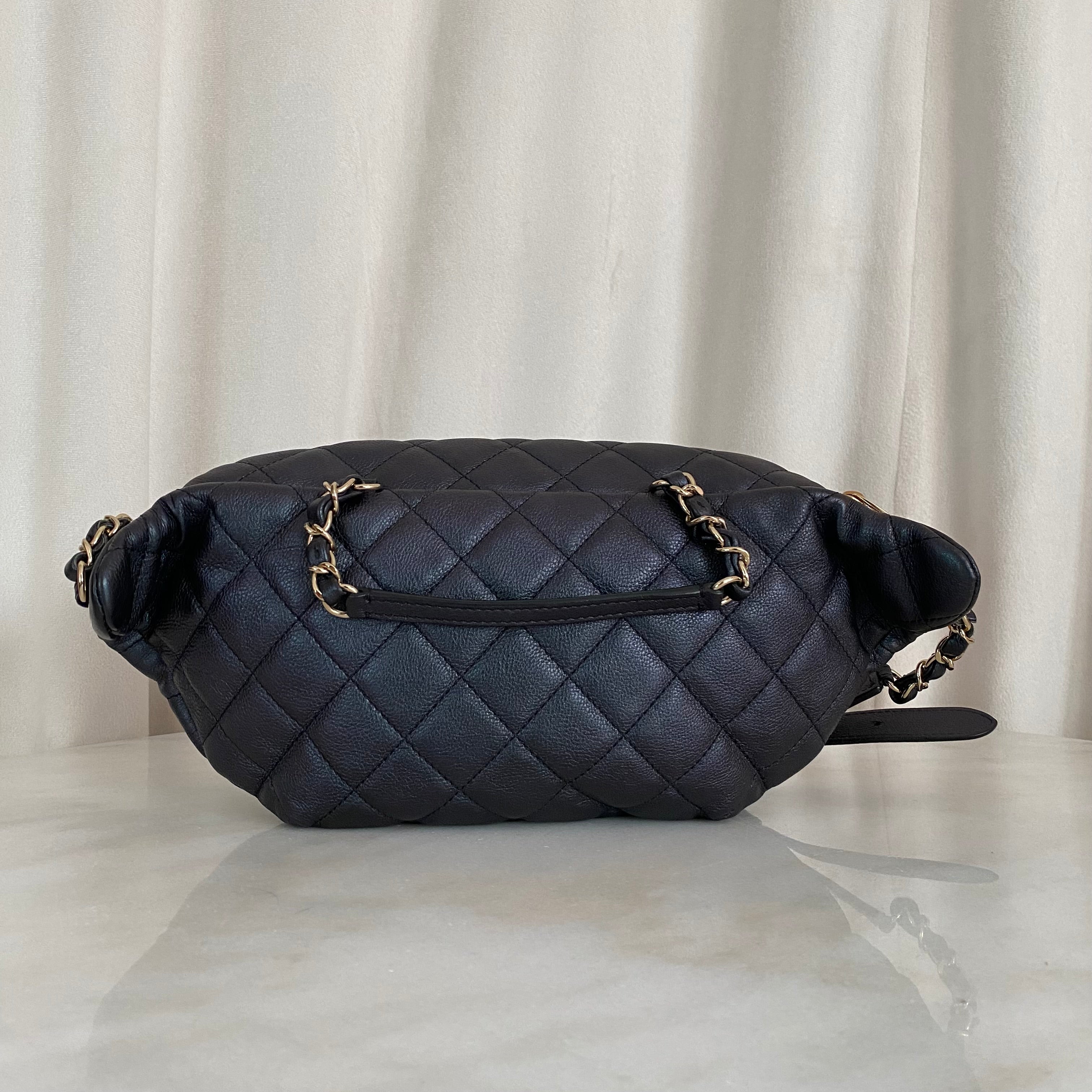 Chanel Navy Blue Fanny Pack Oxide Waist Bag-Waist Bag-Chanel-The Closet Egypt