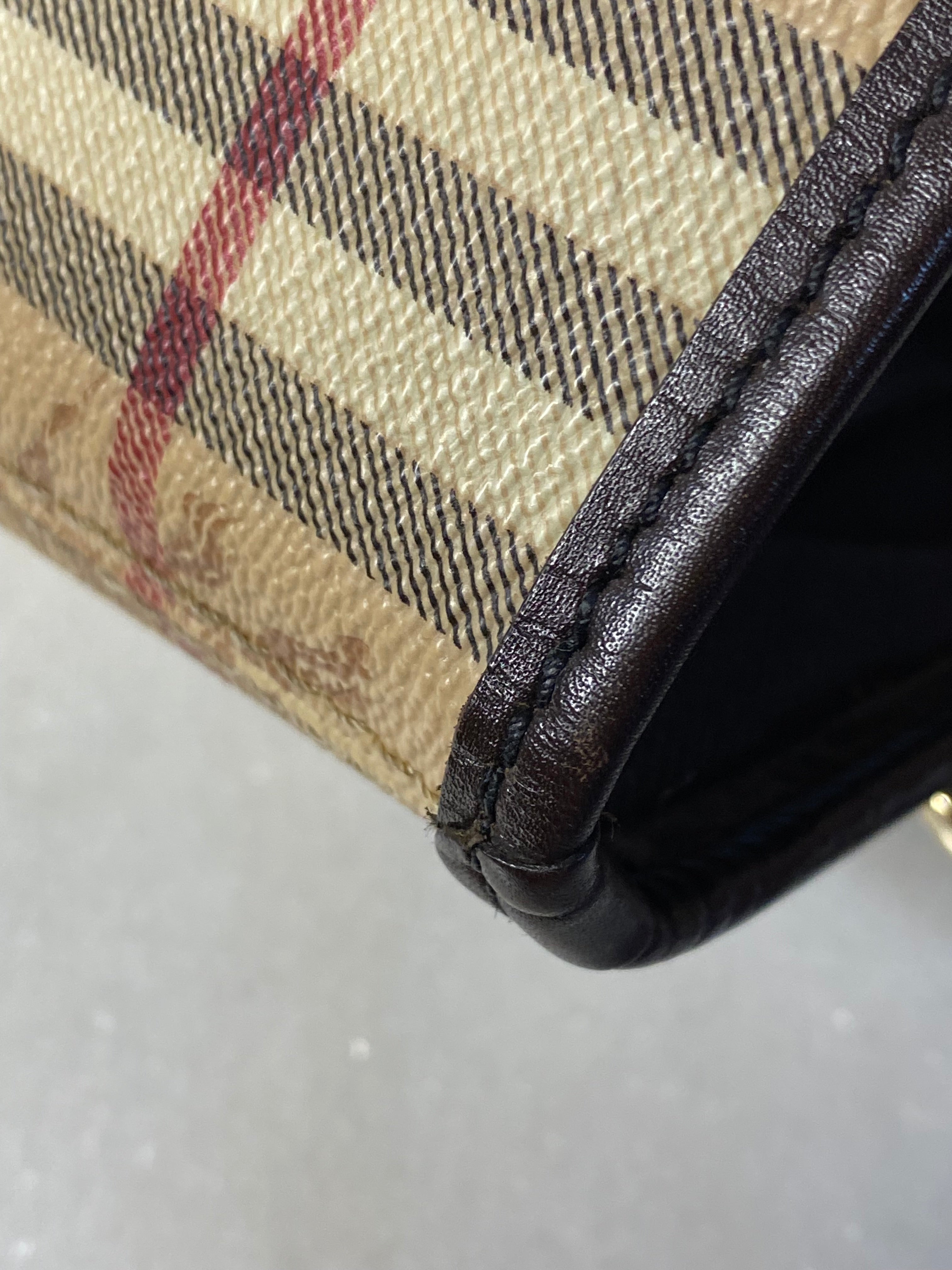 Burberry Haymarket Brown Tote Bag-handbag-Burberry-The Closet Egypt