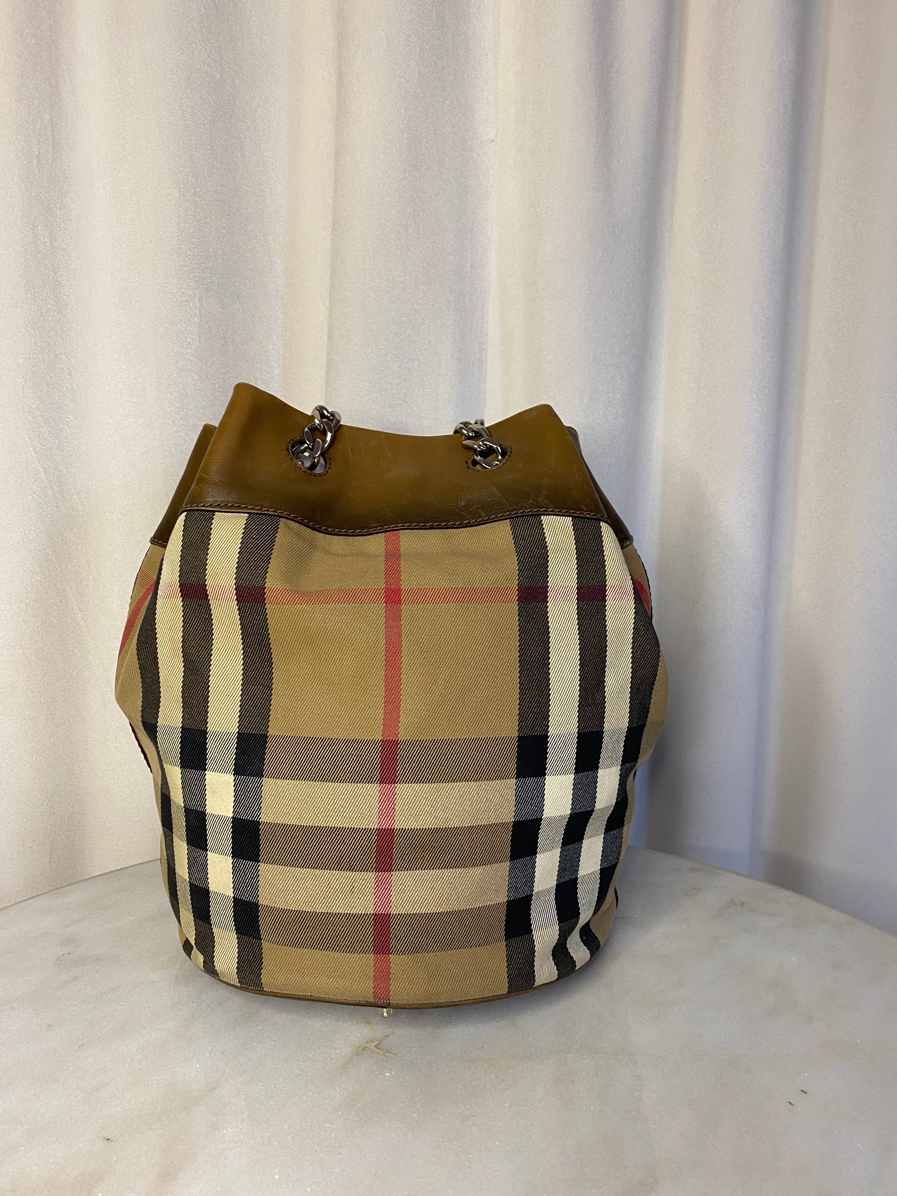 Burberry Brown Nova Check Shoulder Bag-handbag-Burberry-The Closet Egypt