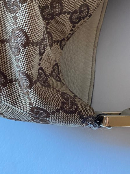 Gucci Ebony GG Web Hobo Shoulder Bag-handbag-Gucci-The Closet Egypt