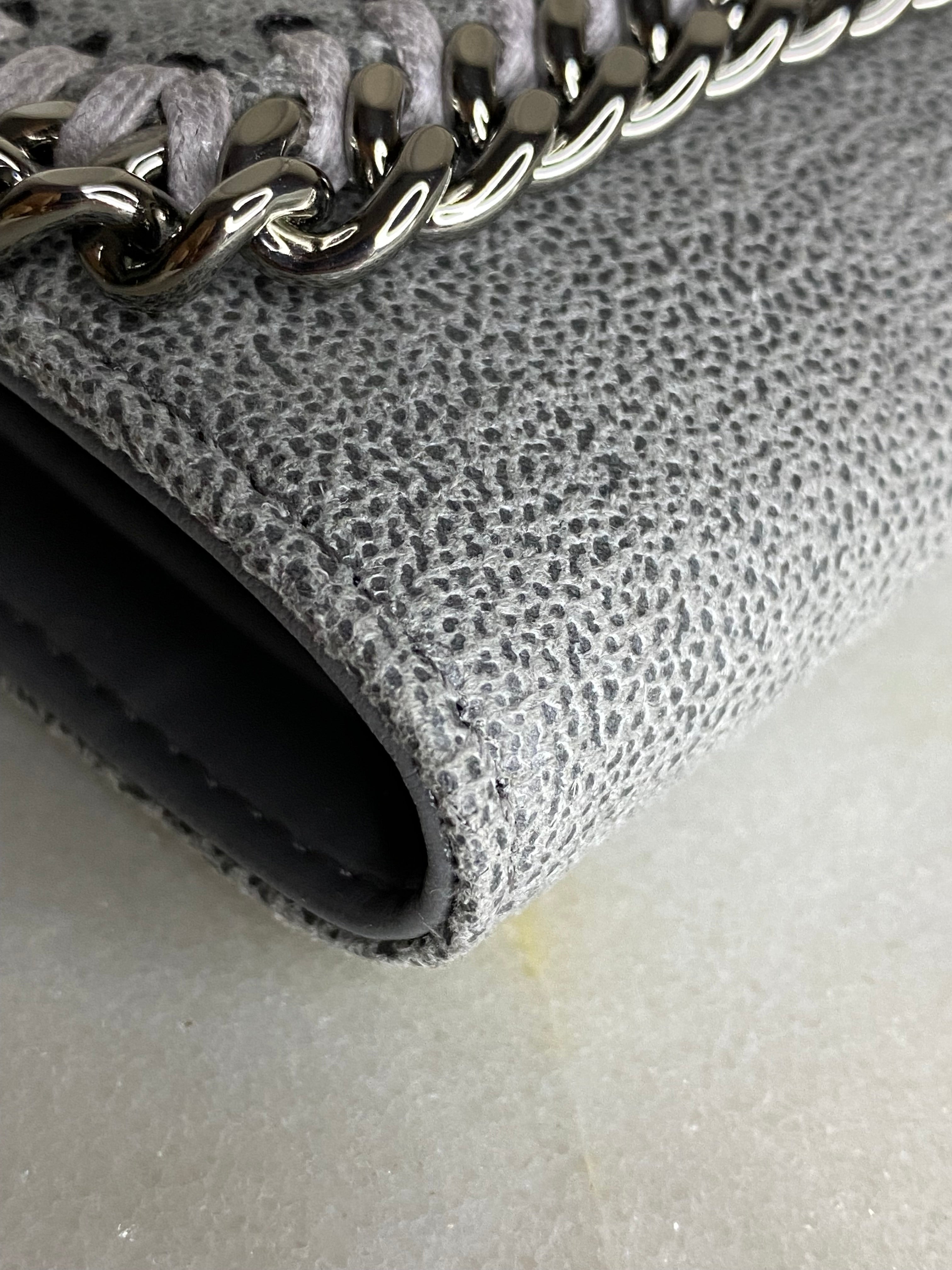 Stella Mccartney Grey Falabella Small Wallet-wallet-Stella Mccartney-The Closet Egypt