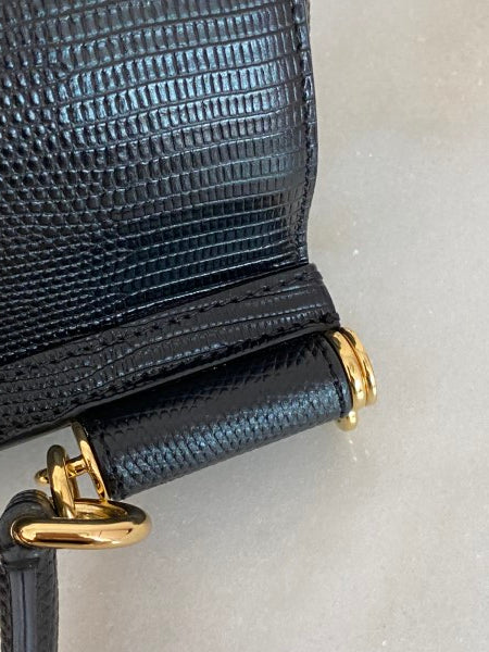 Dolce & Gabbana Black Sicily Crystal Medium Bag