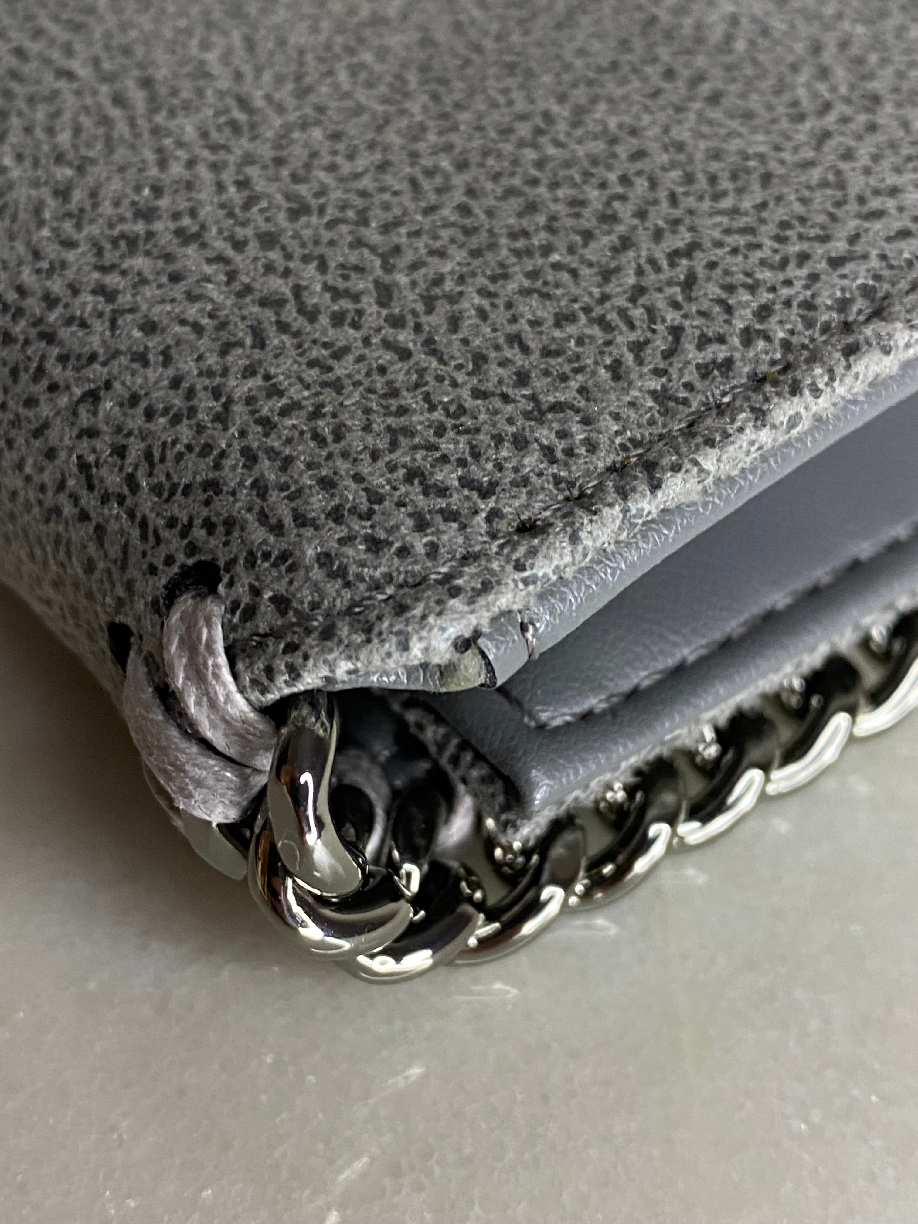 Stella Mccartney Grey Falabella Small Wallet-wallet-Stella Mccartney-The Closet Egypt