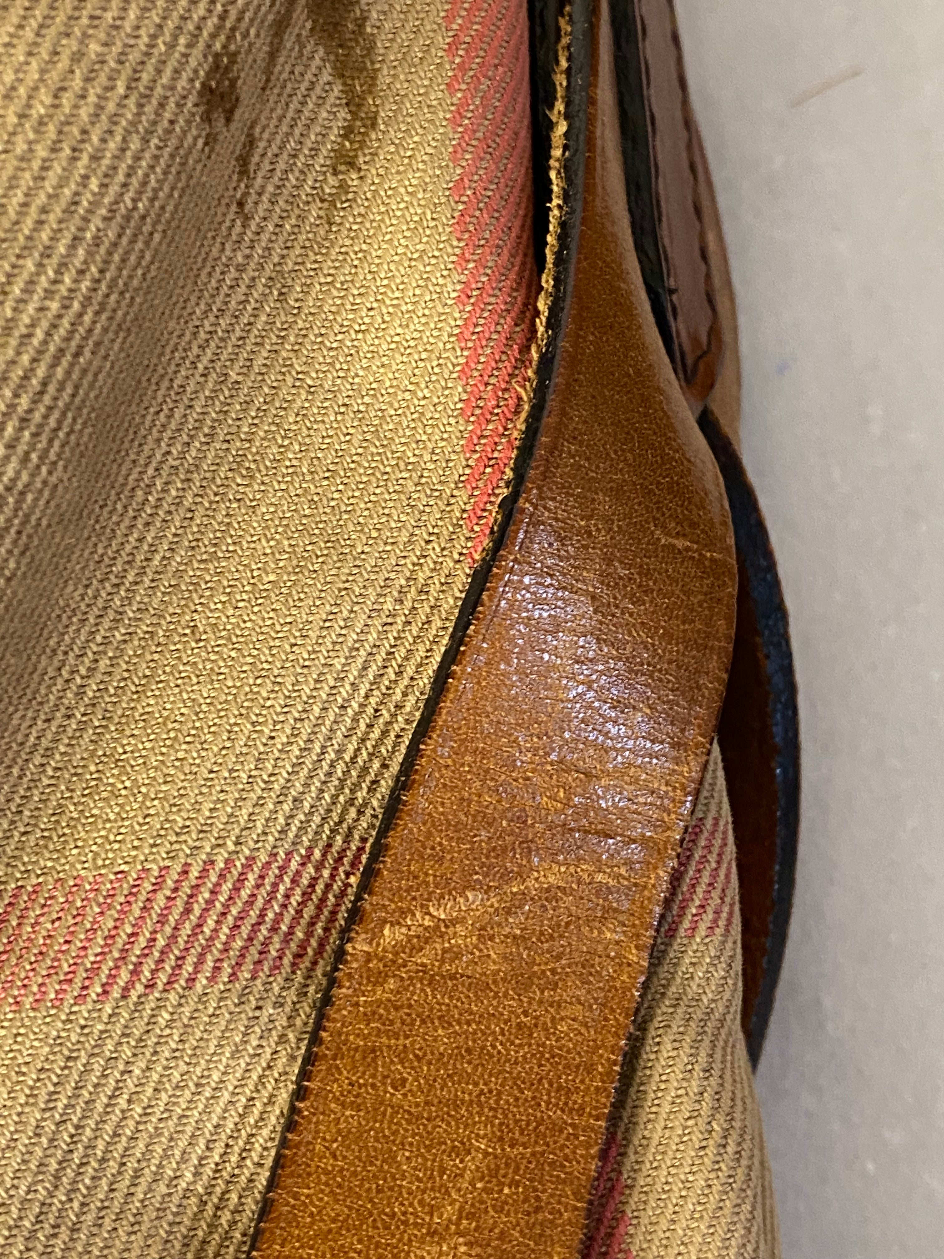 Burberry Camel Bridle House Check Top Handle Bag-handbag-Burberry-The Closet Egypt