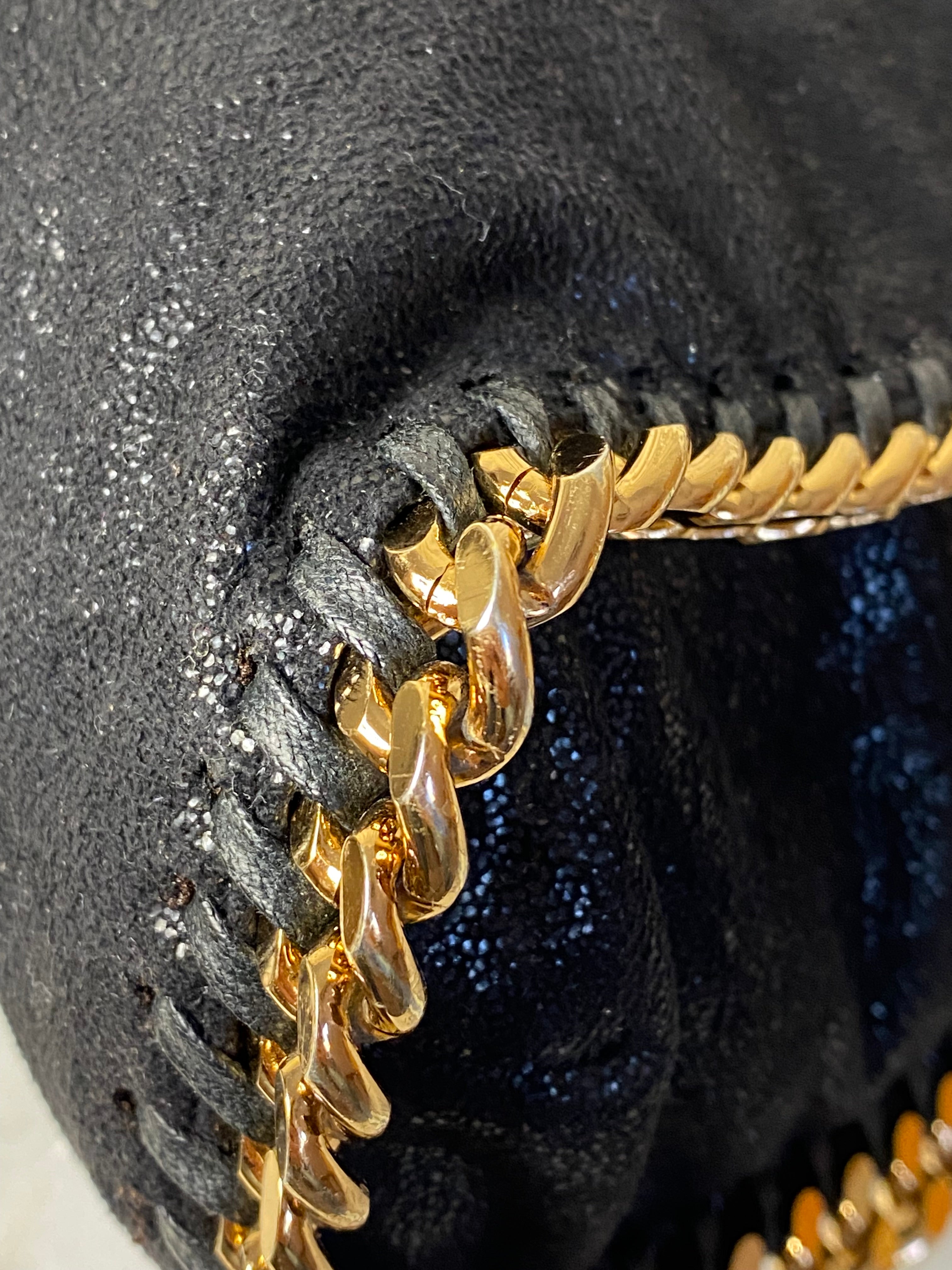 Stella Mccartney Black Falabella 2 Chain Bag-handbag-Stella Mccartney-The Closet Egypt