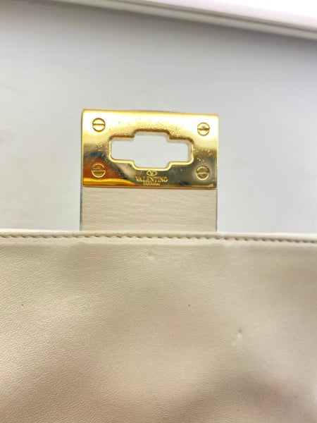 Valentino White VLTN Spike Rockstud Bag-handbag-Valentino-The Closet Egypt