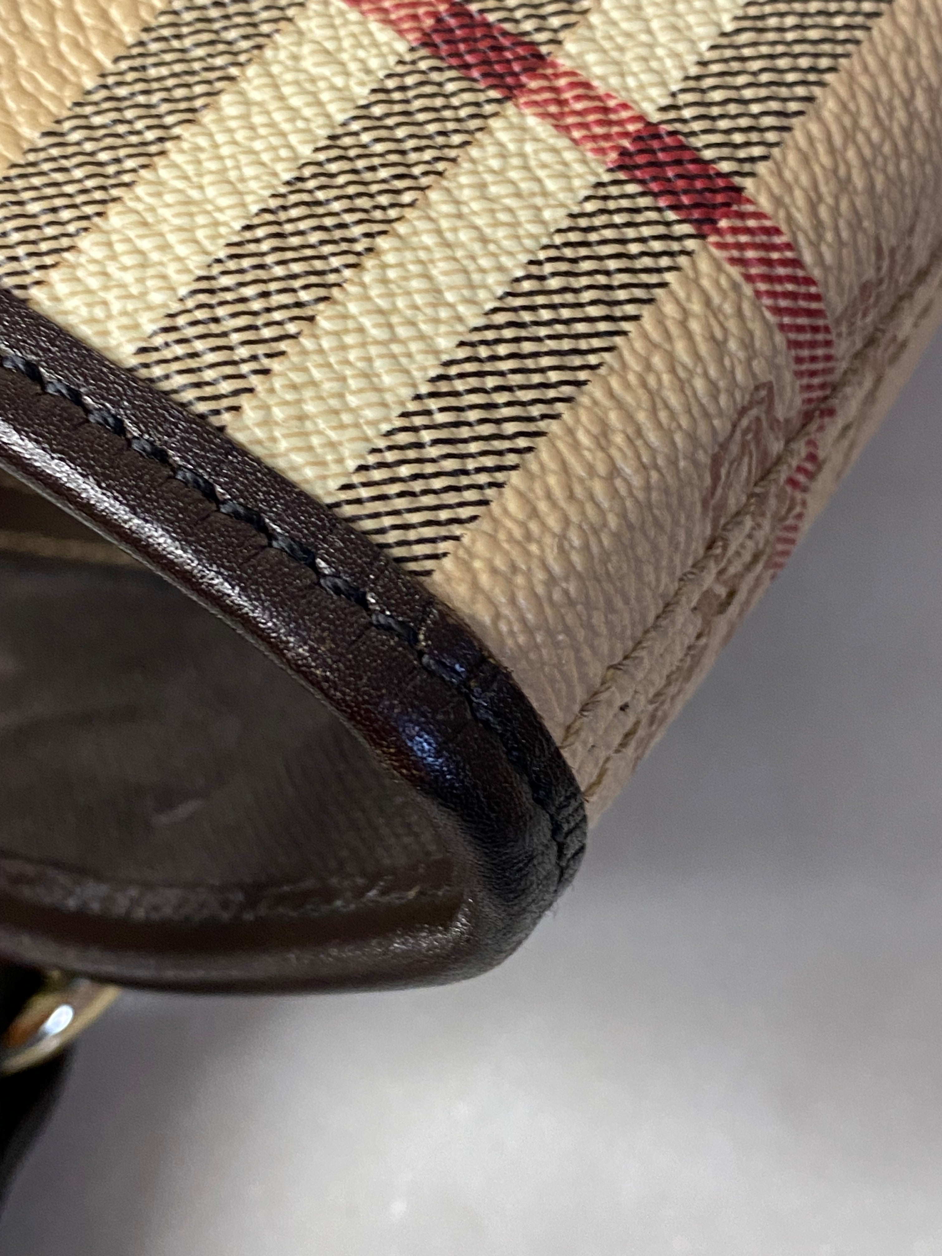 Burberry Haymarket Brown Tote Bag-handbag-Burberry-The Closet Egypt