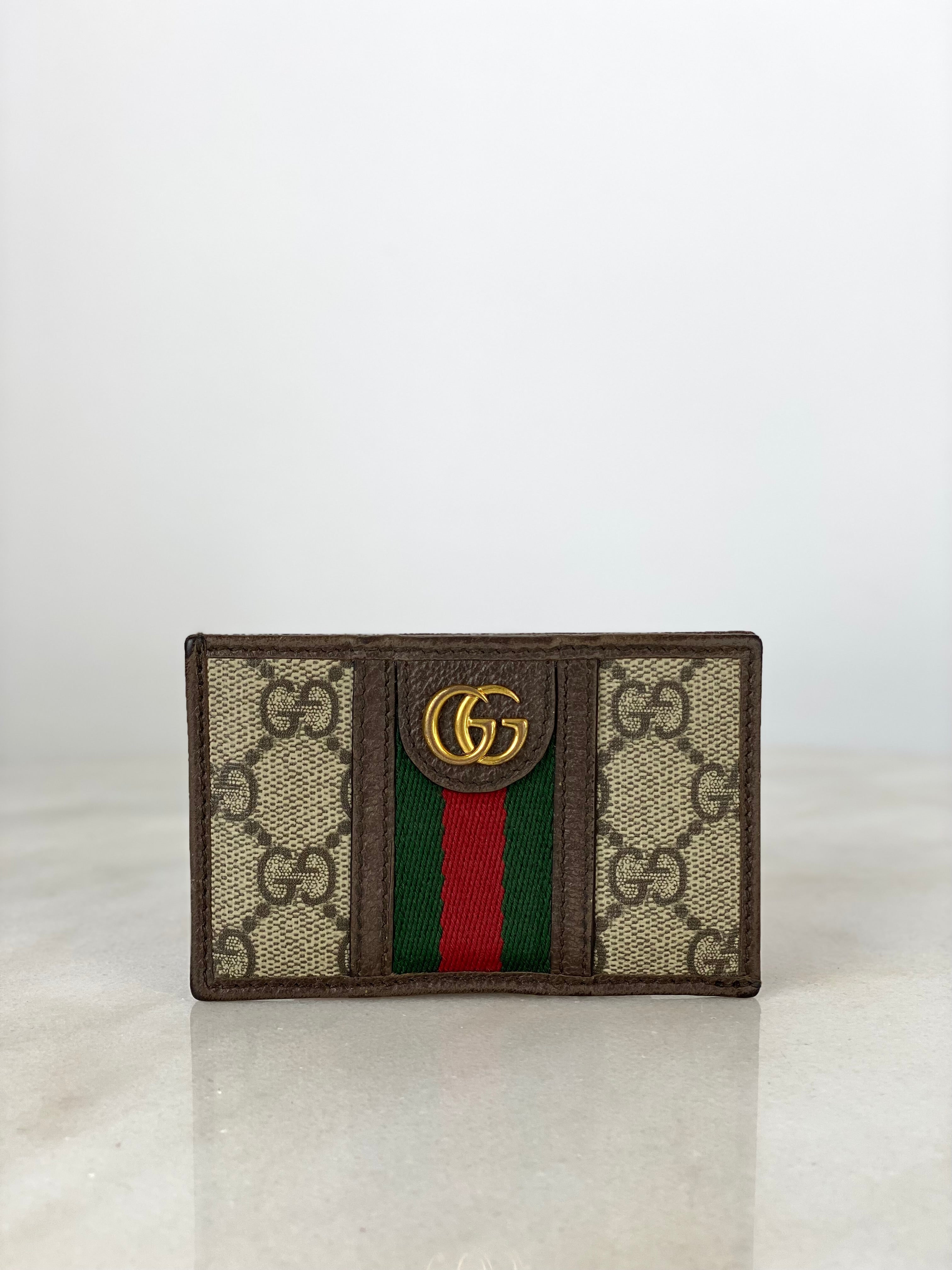 Gucci Brown GG Ophidia Card Holder-Card Holder-Gucci-The Closet Egypt