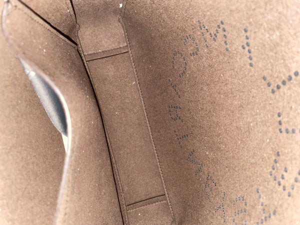 Stella Mccartney Dark Brown Mini Logo Crossbody Bag-handbag-Stella Mccartney-The Closet Egypt