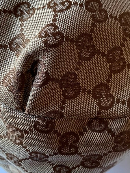 Gucci Ebony GG Web Hobo Shoulder Bag-handbag-Gucci-The Closet Egypt