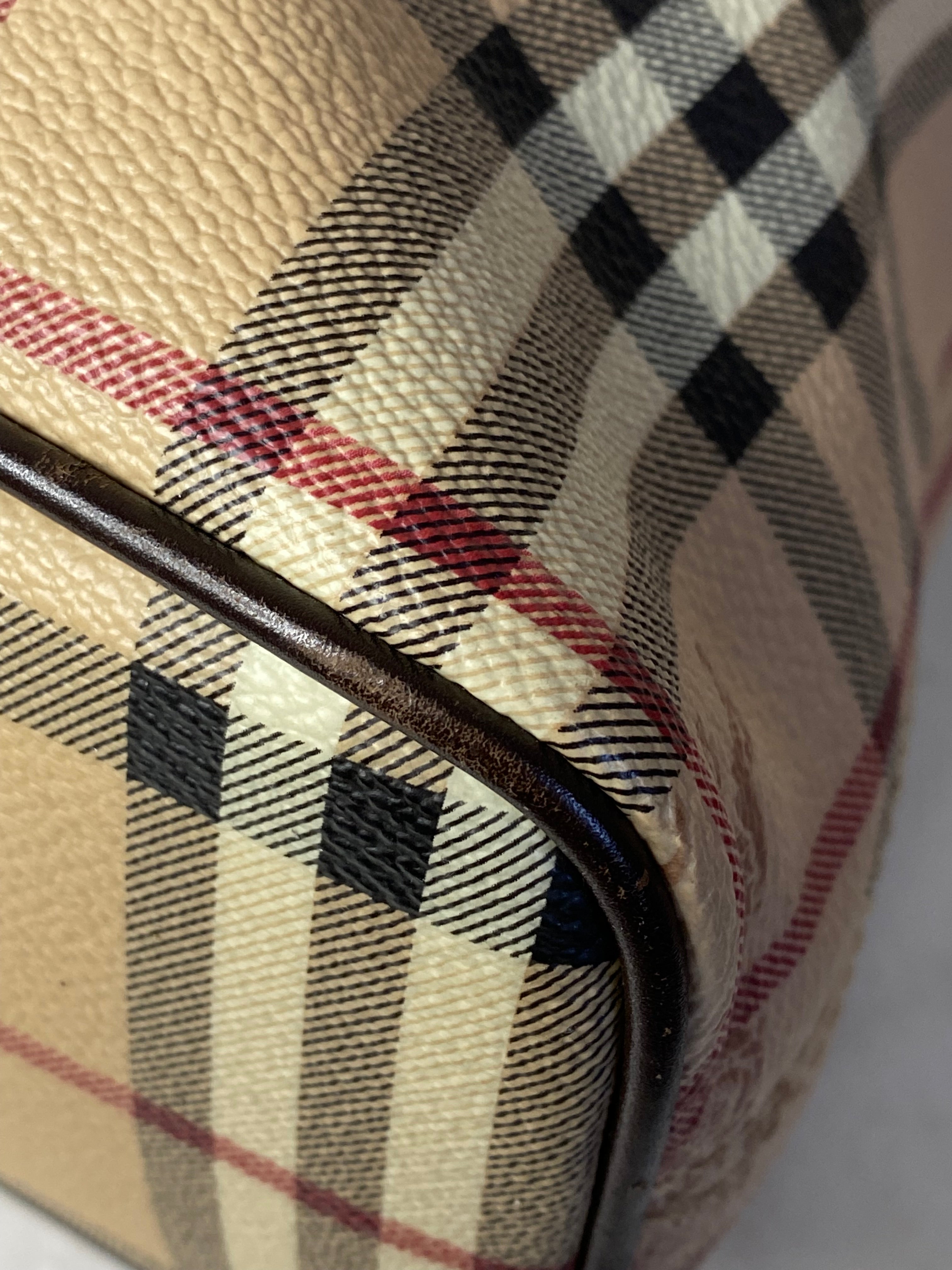Burberry Haymarket Brown Tote Bag-handbag-Burberry-The Closet Egypt