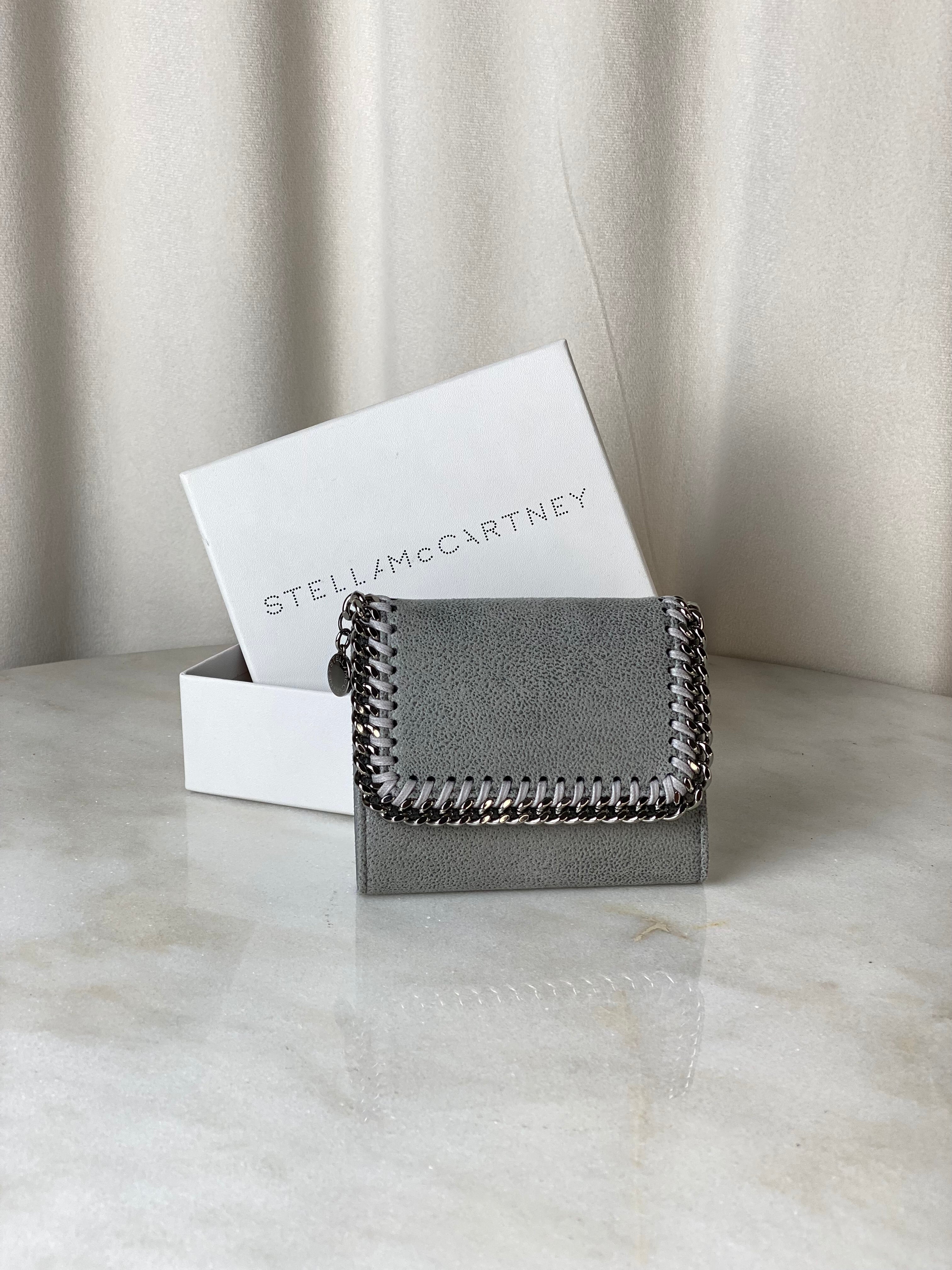 Stella Mccartney Grey Falabella Small Wallet