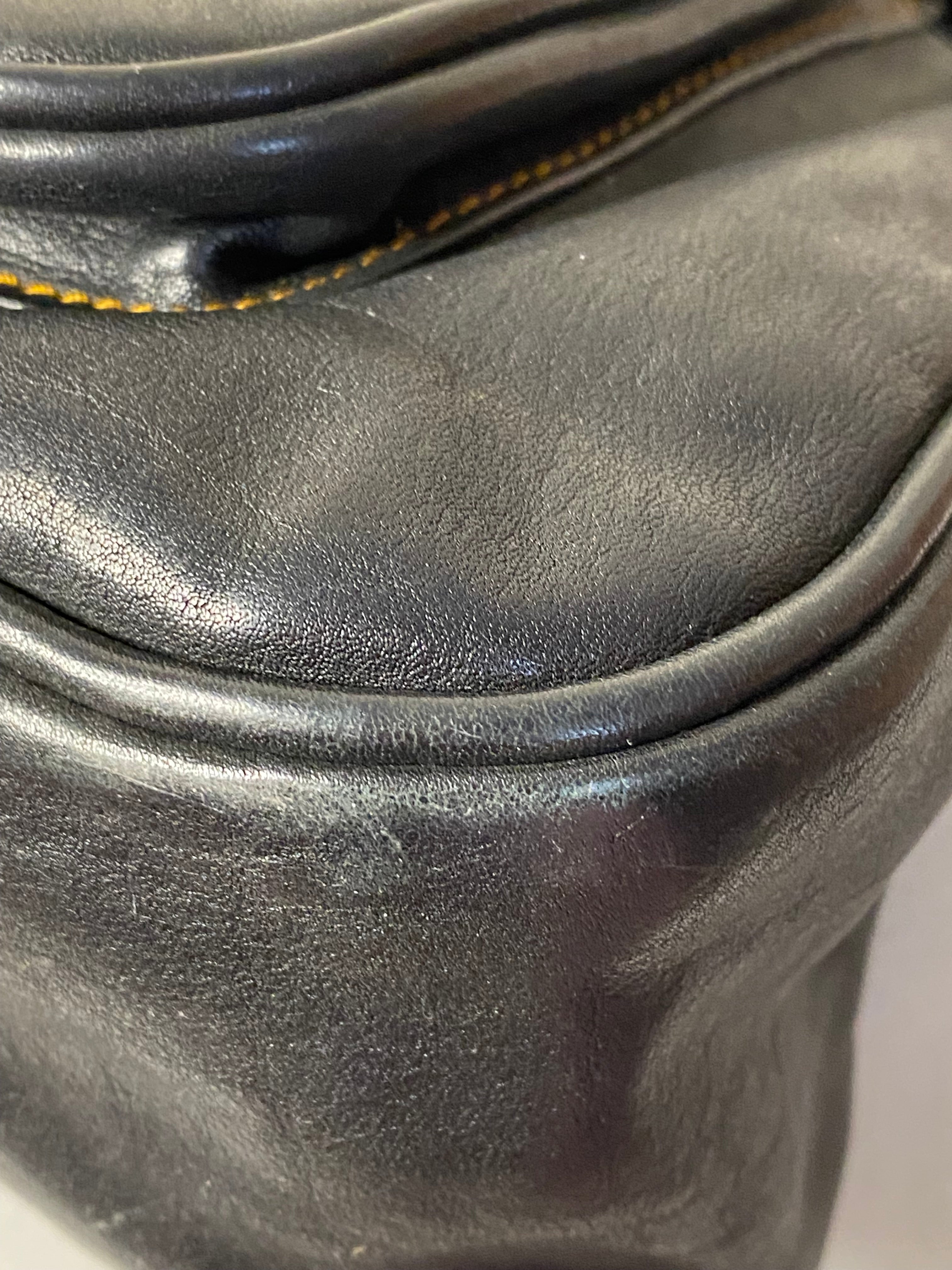 Christian Dior Black Vintage Saddle Bag-handbag-Christian Dior-The Closet Egypt