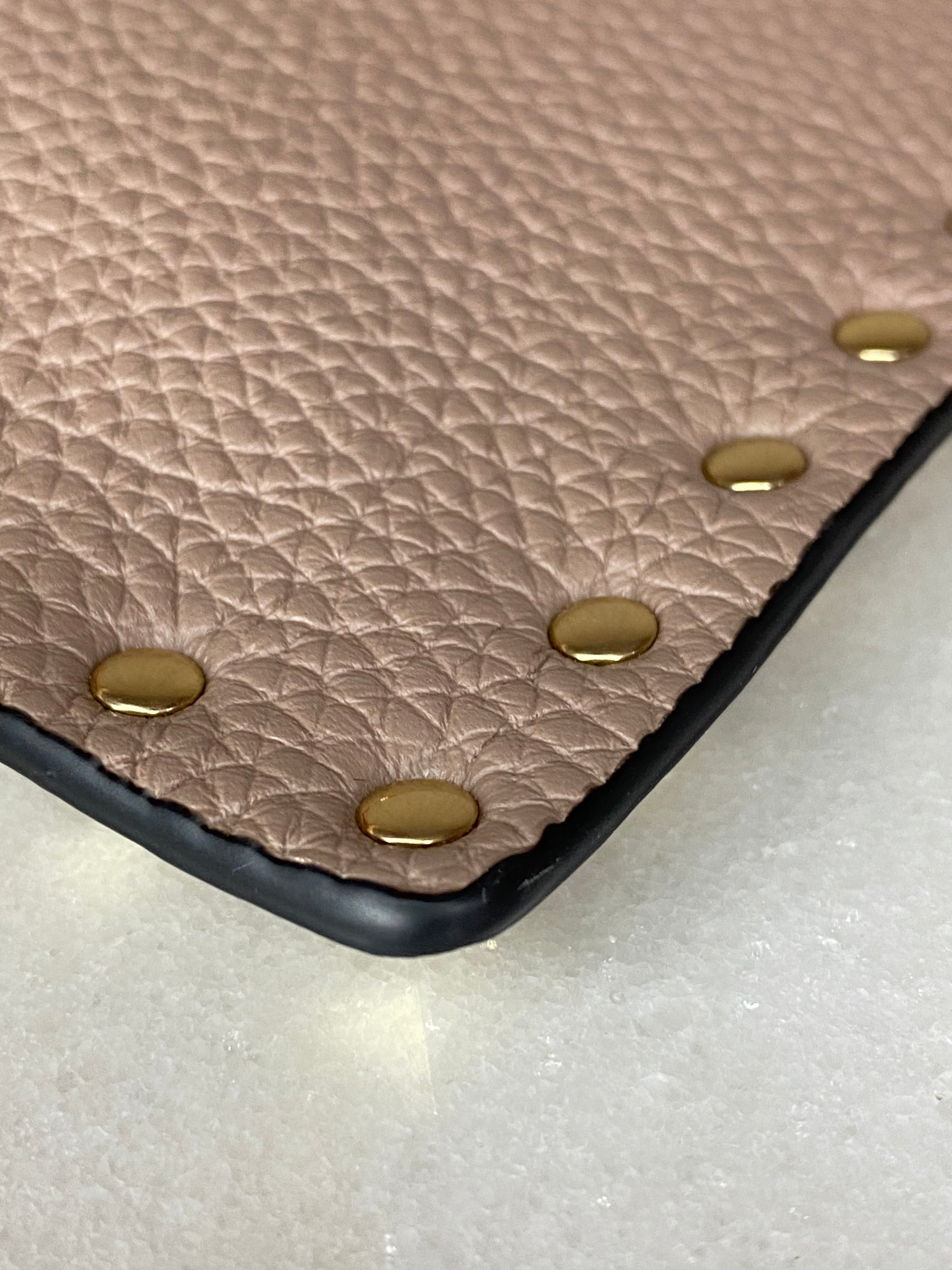 Valentino Nude Garavani Studded Envelope Pouch-Pouch-Valentino-The Closet Egypt