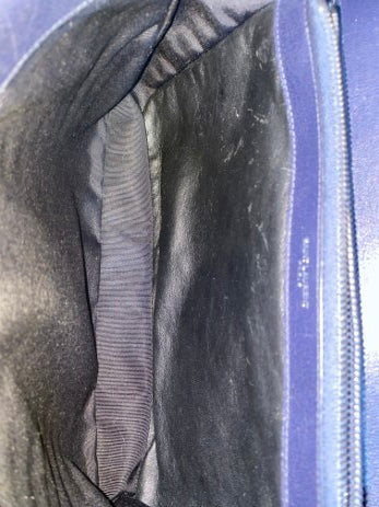 YSL Dark Blue College Large Top Handle Bag-handbag-YSL-The Closet Egypt